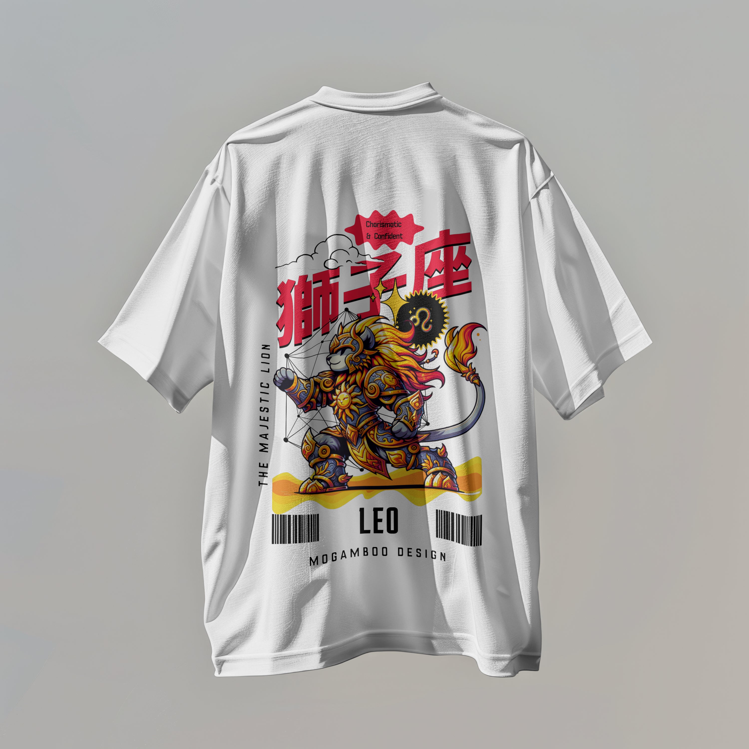 Leo Zodiac Tee : Oversized T-Shirt for Men