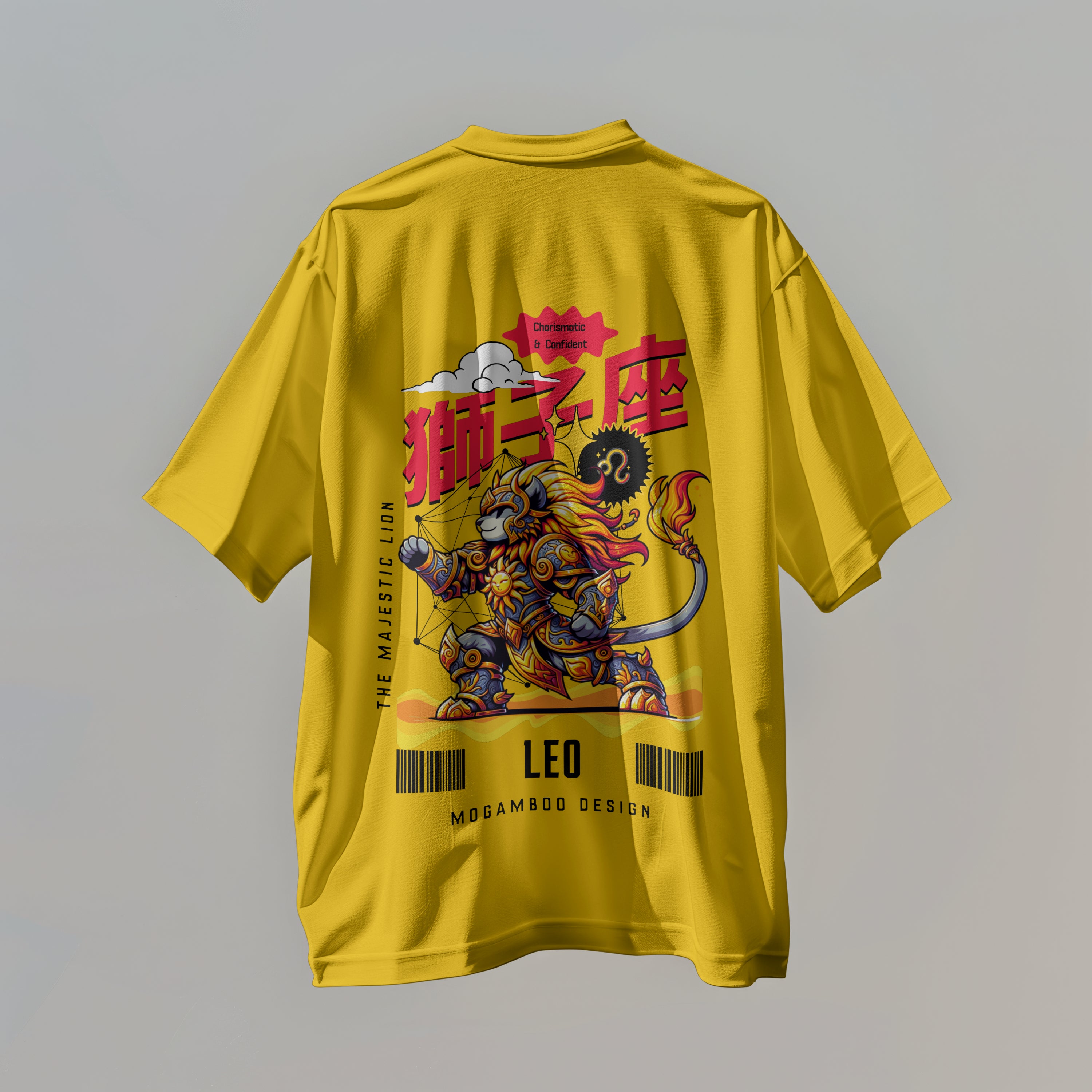 Leo Zodiac Tee : Oversized T-Shirt for Men