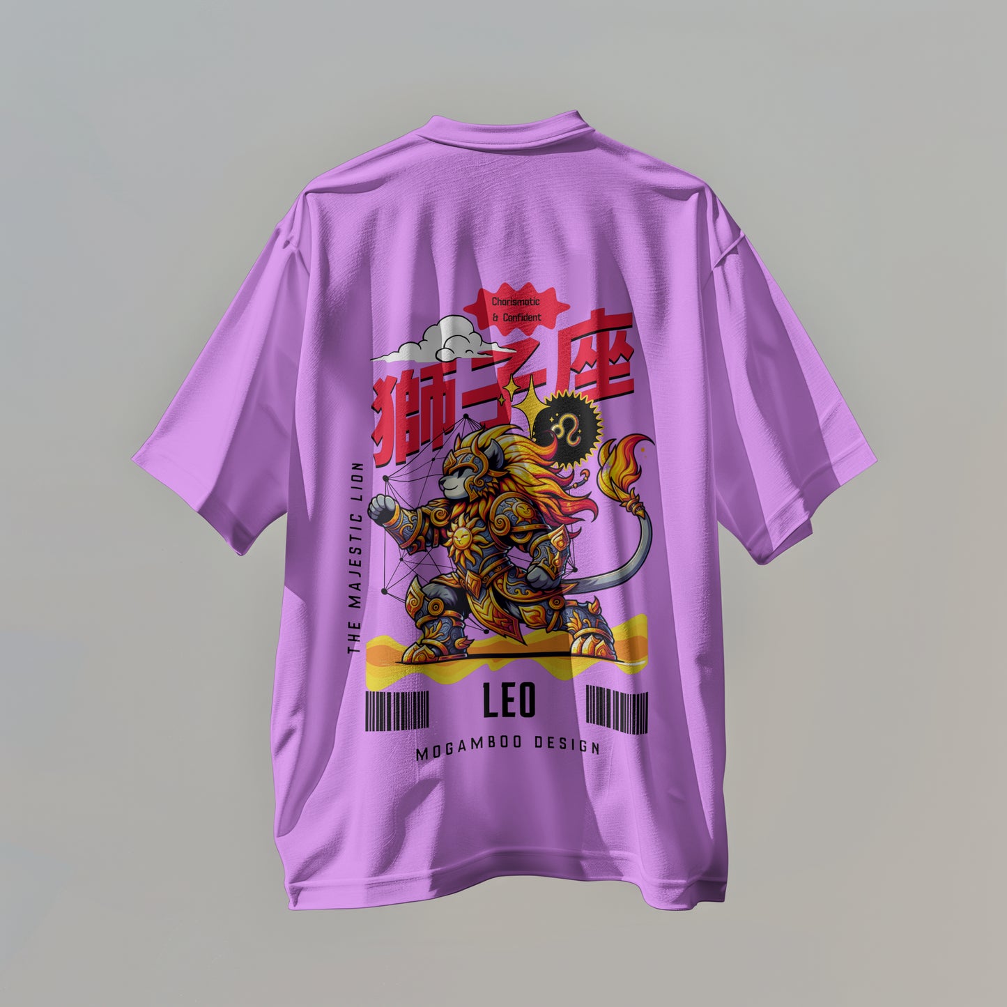 Leo Zodiac Tee : Oversized T-Shirt for Men