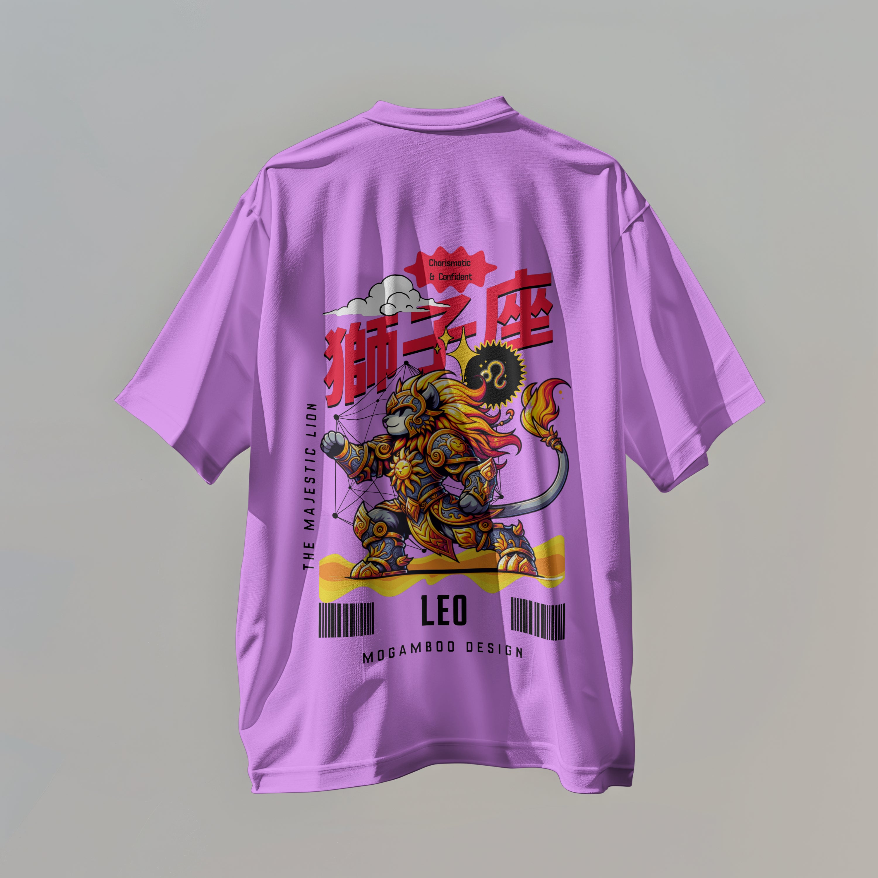 Leo Zodiac Tee : Oversized T-Shirt for Men