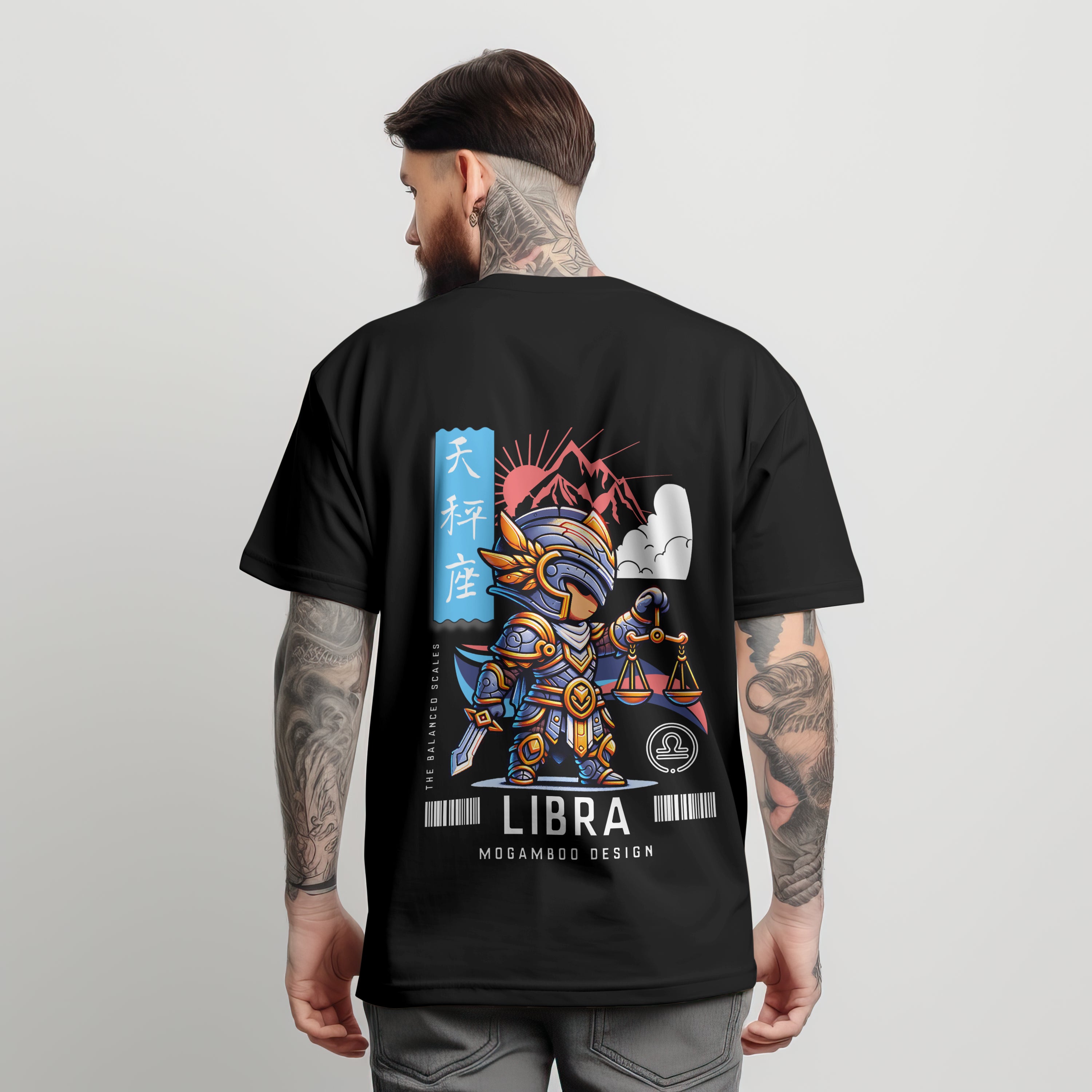 Libra Zodiac Tee : Oversized T-Shirt for Men