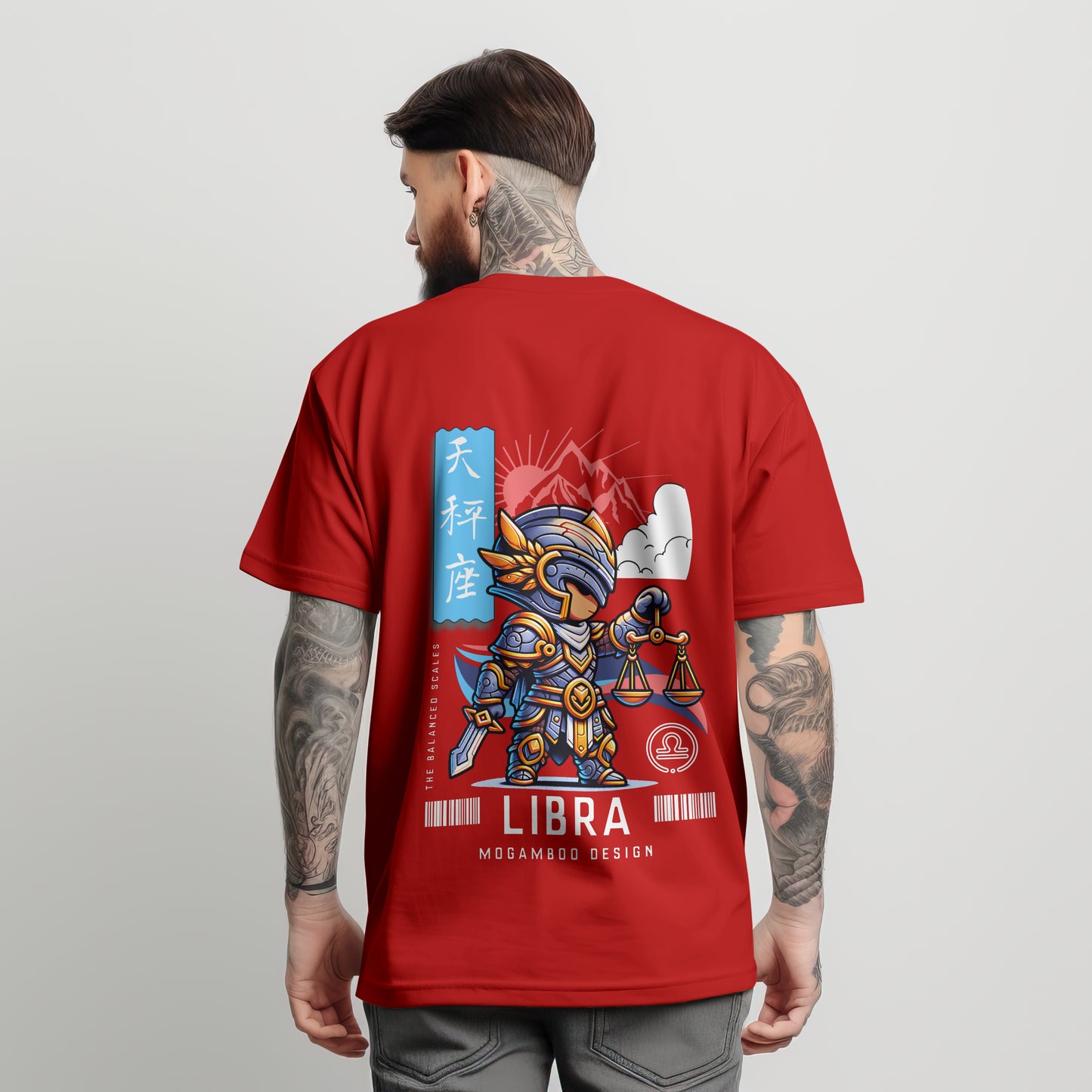 Libra Zodiac Tee : Oversized T-Shirt for Men
