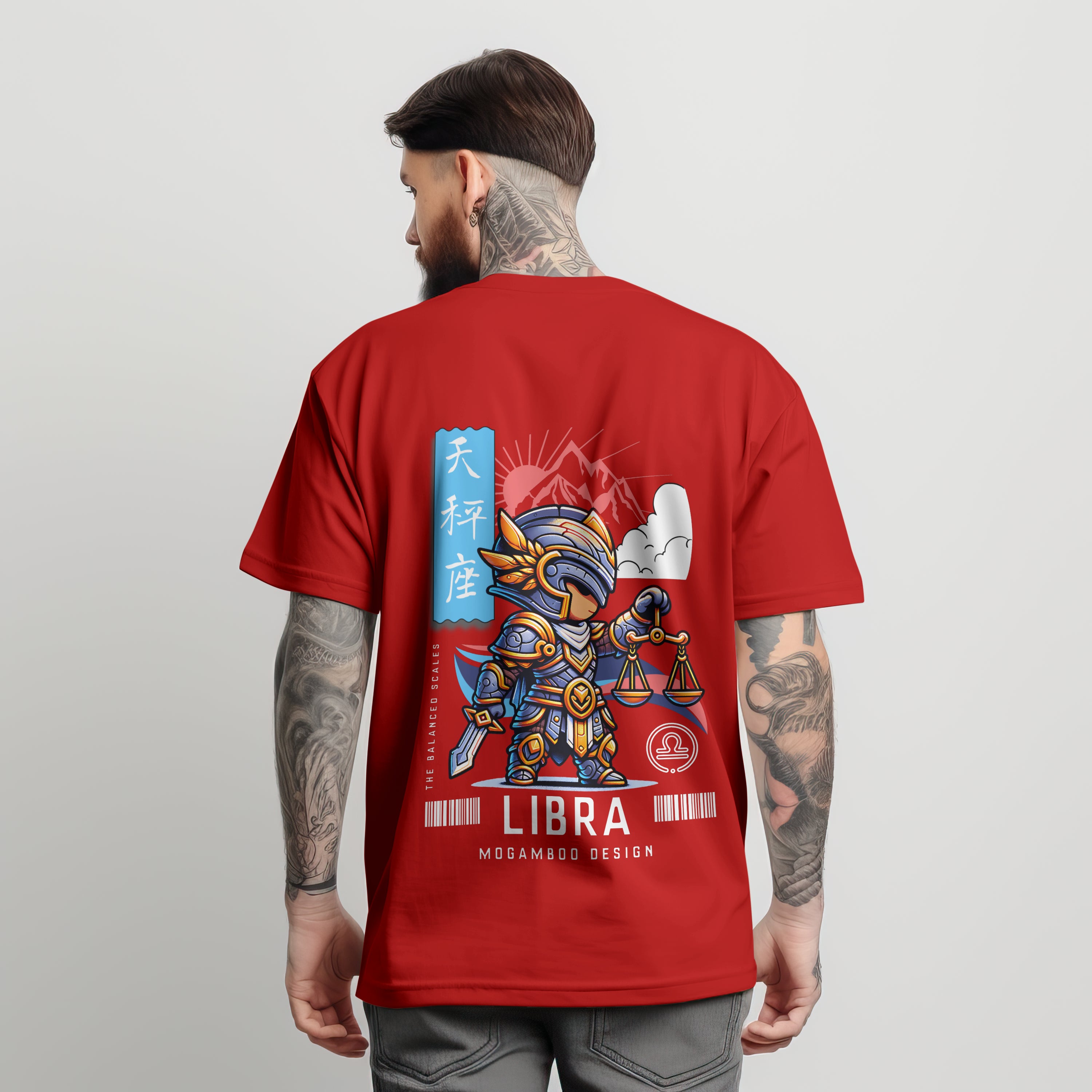 Libra Zodiac Tee : Oversized T-Shirt for Men