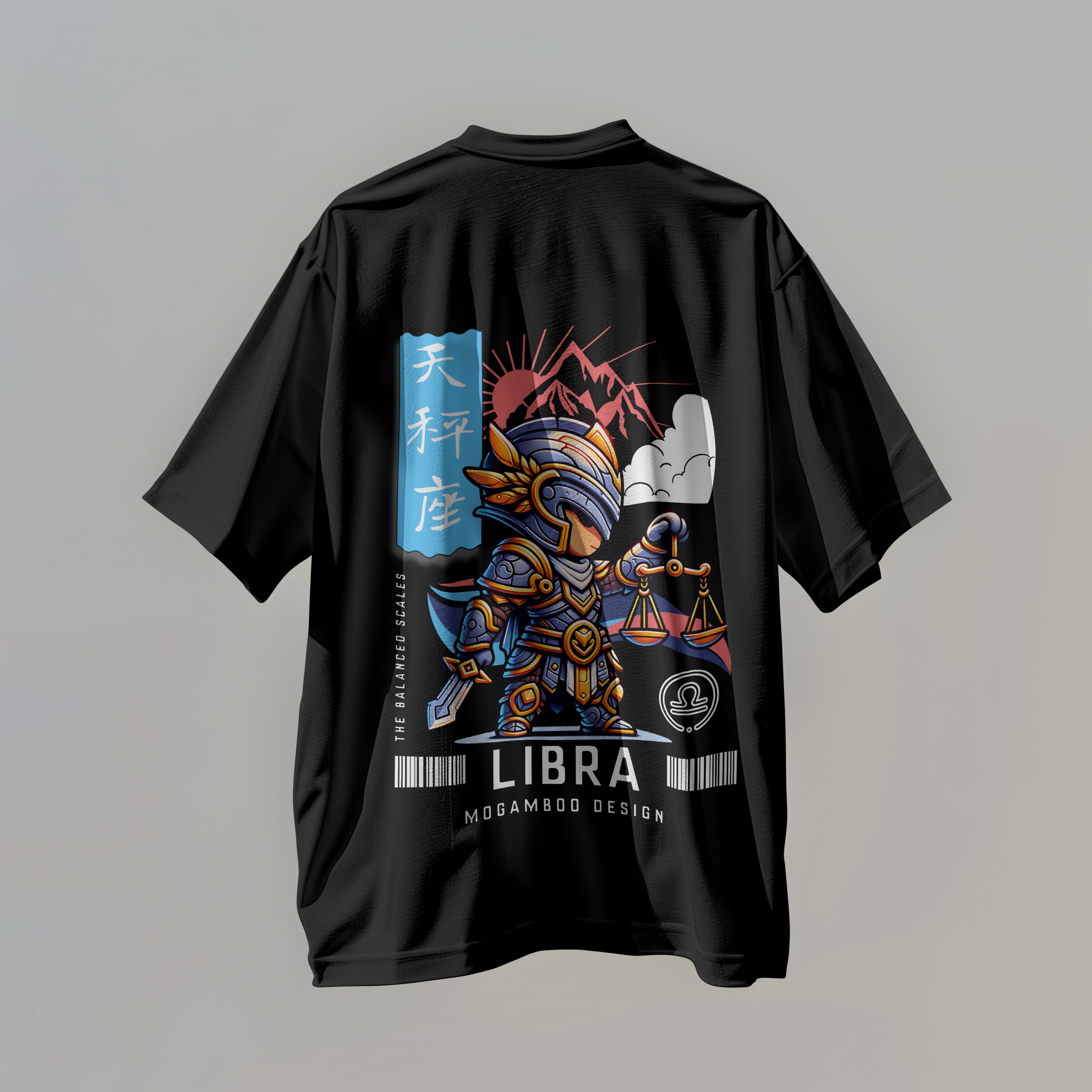 Libra Zodiac Tee : Oversized T-Shirt for Men