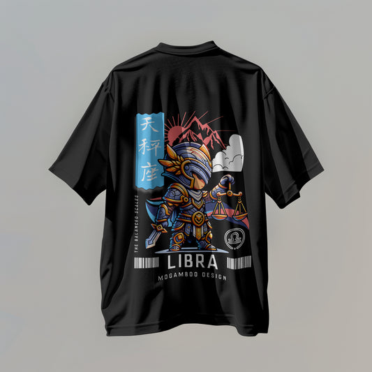 Libra Zodiac Tee : Oversized T-Shirt for Men