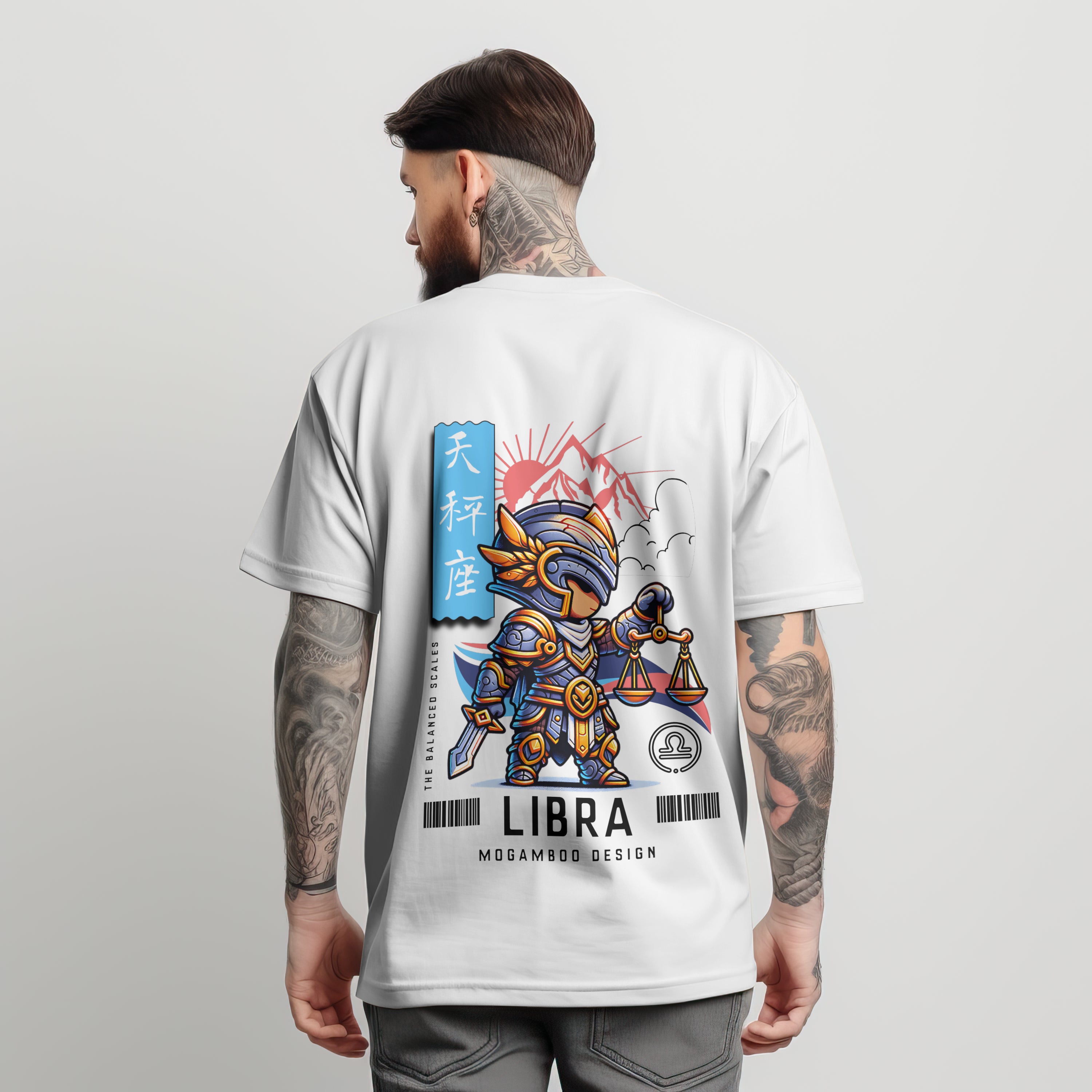 Libra Zodiac Tee : Oversized T-Shirt for Men