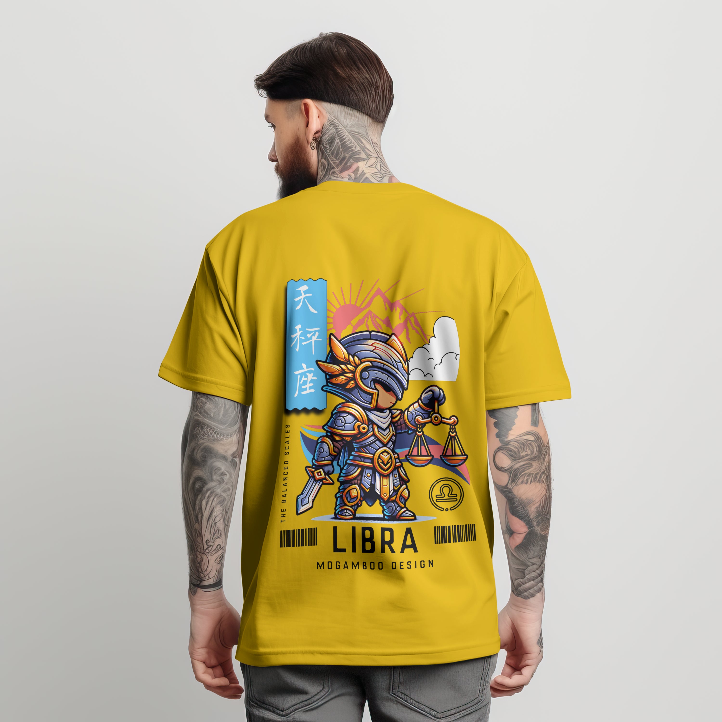 Libra Zodiac Tee : Oversized T-Shirt for Men