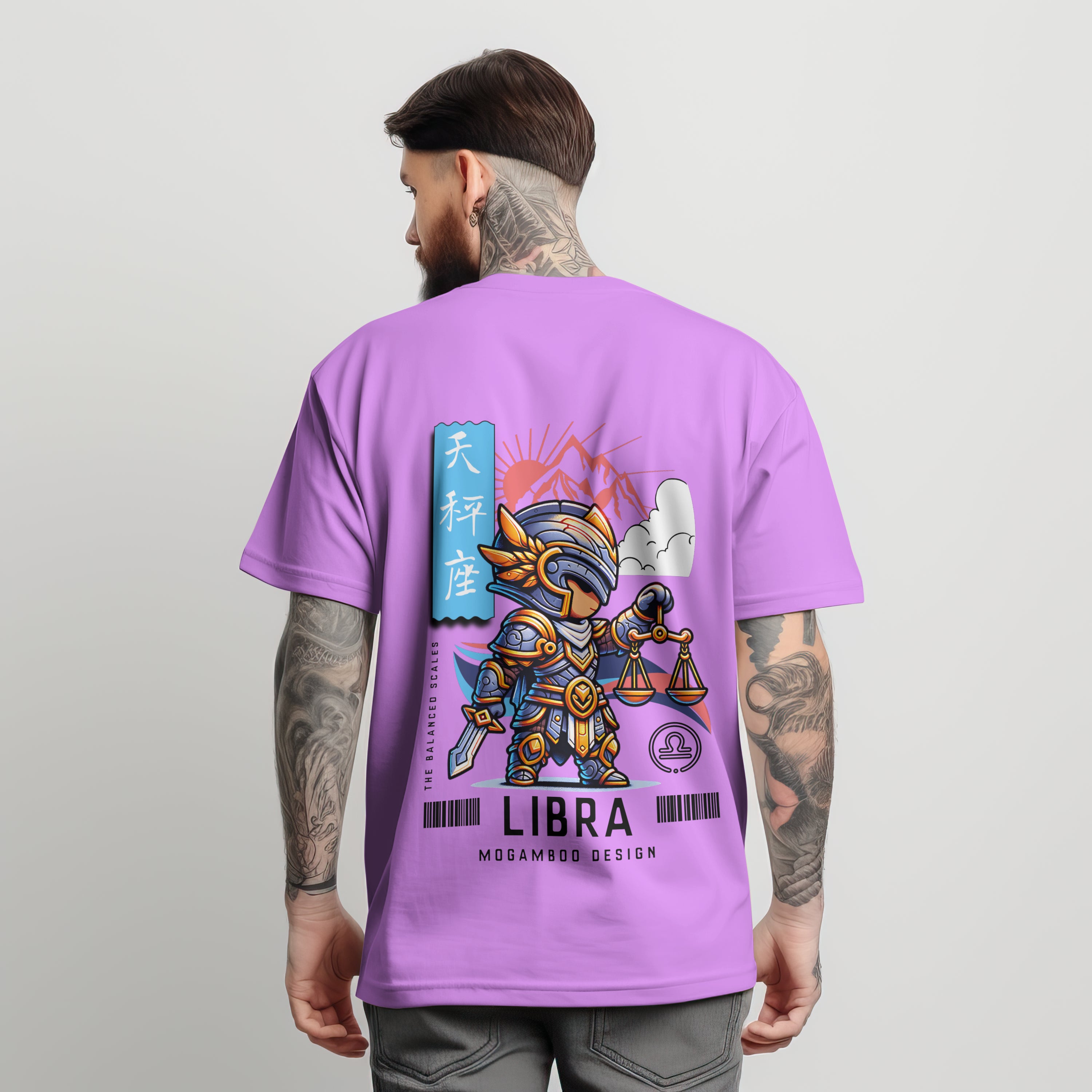 Libra Zodiac Tee : Oversized T-Shirt for Men