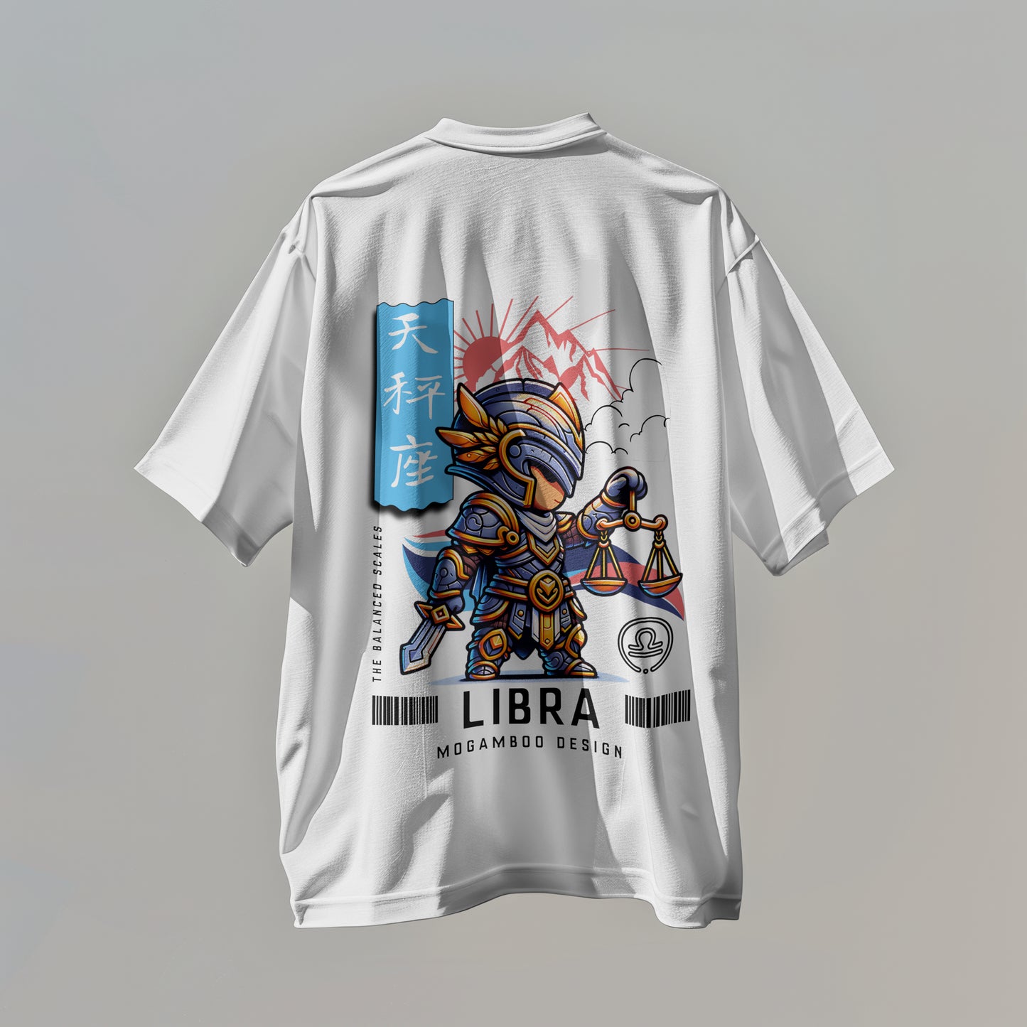 Libra Zodiac Tee : Oversized T-Shirt for Men