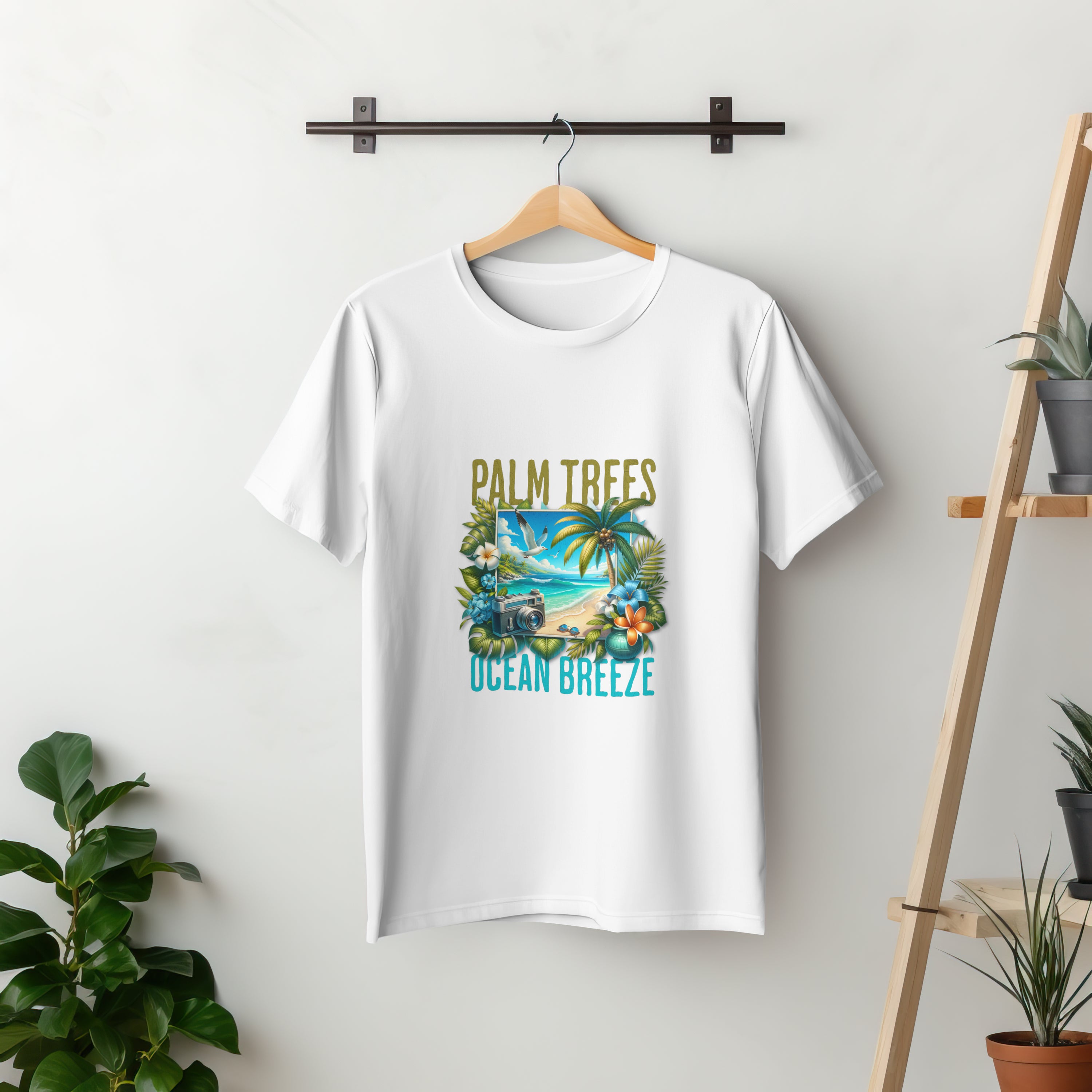 Beach - Light Weight Graphic Regular Fit T-Shirt For Men