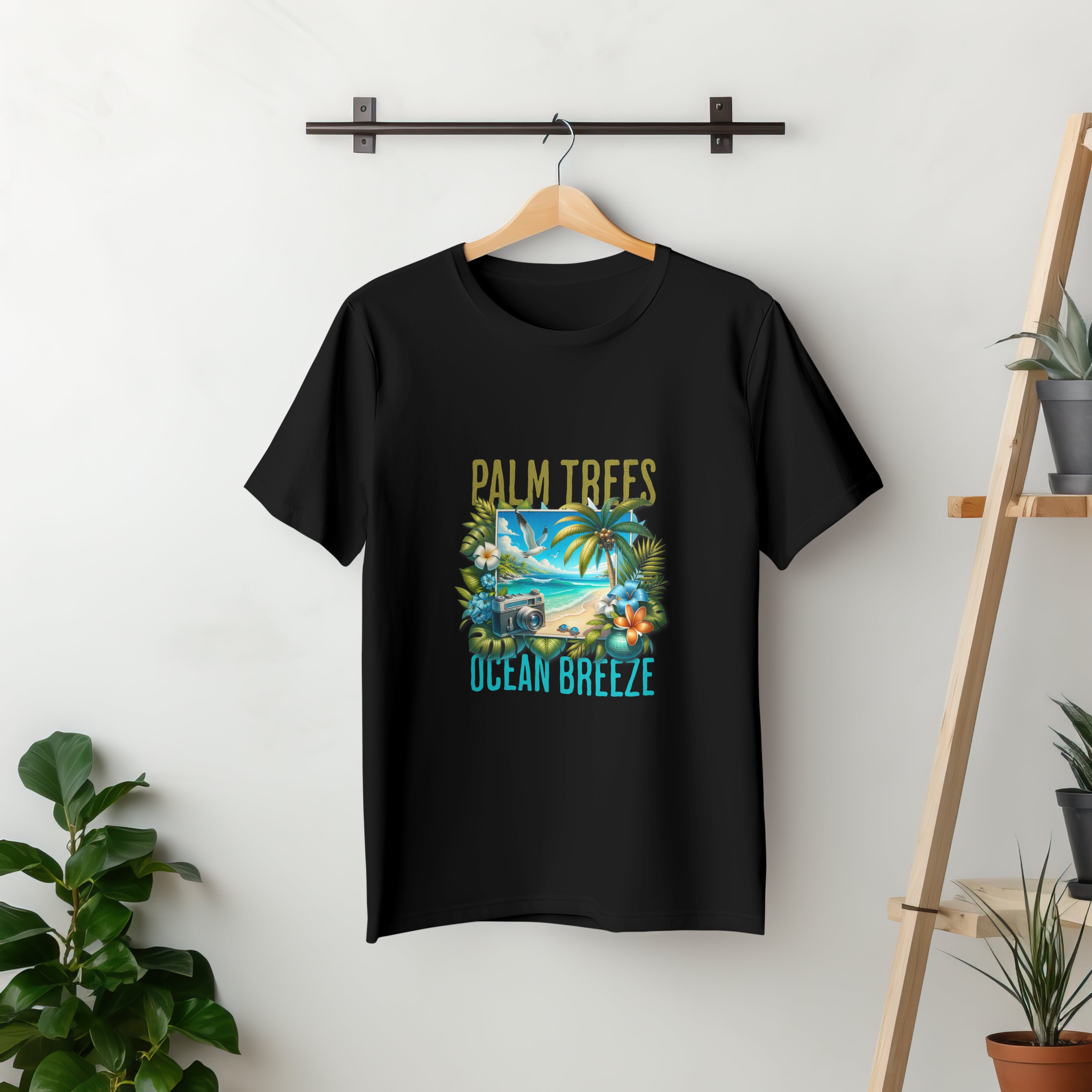 Beach - Light Weight Graphic Regular Fit T-Shirt For Men