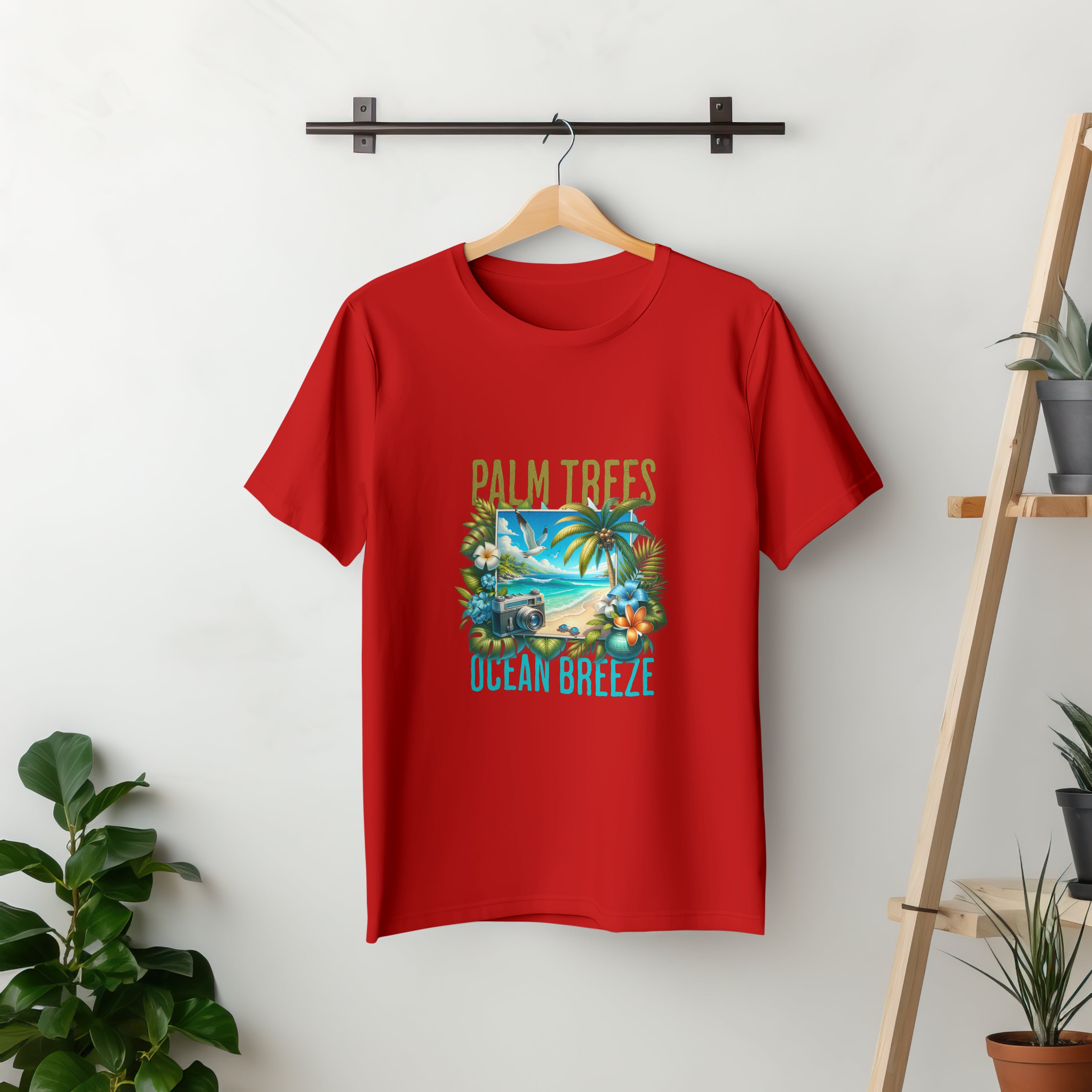 Beach - Light Weight Graphic Regular Fit T-Shirt For Men