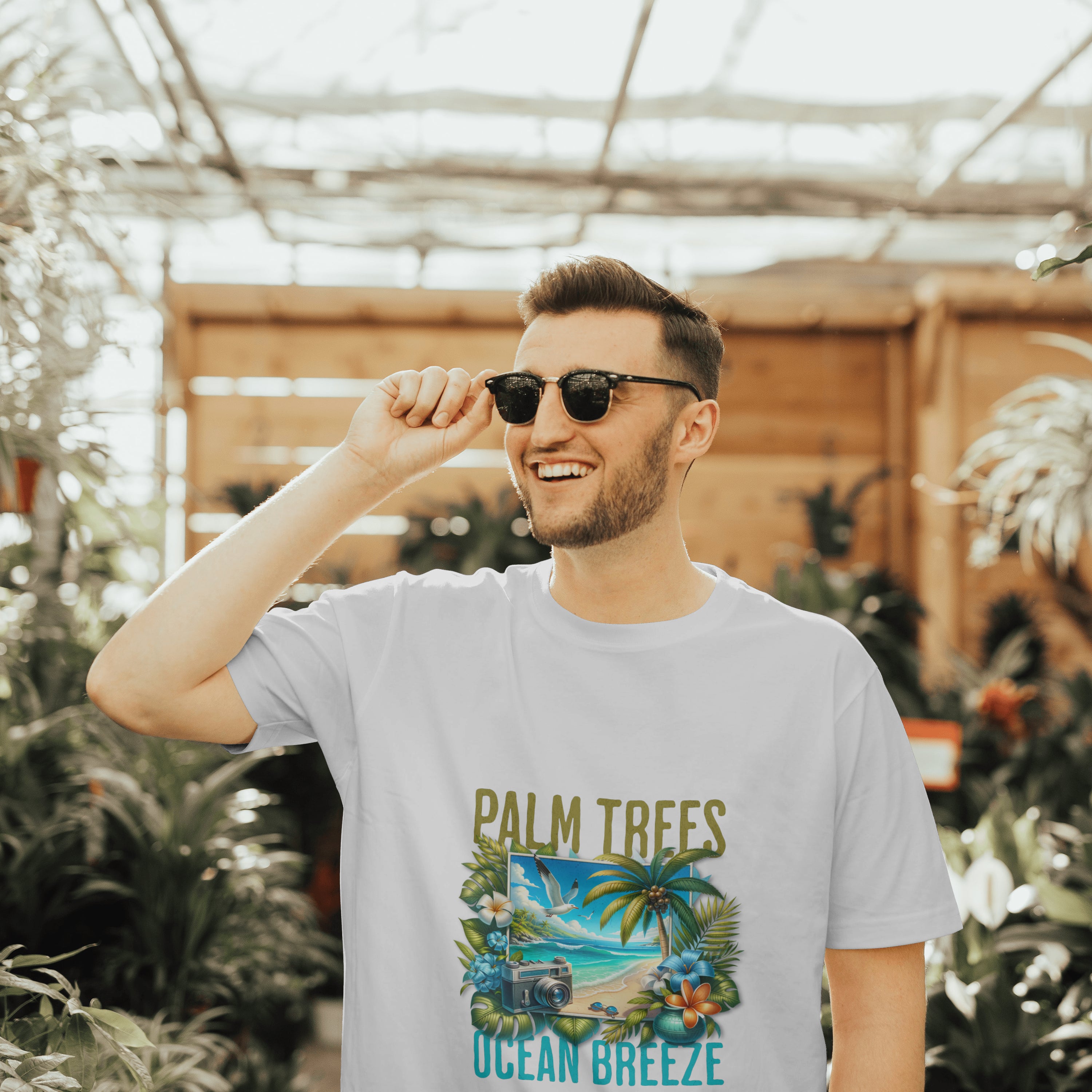 Beach - Light Weight Graphic Regular Fit T-Shirt For Men