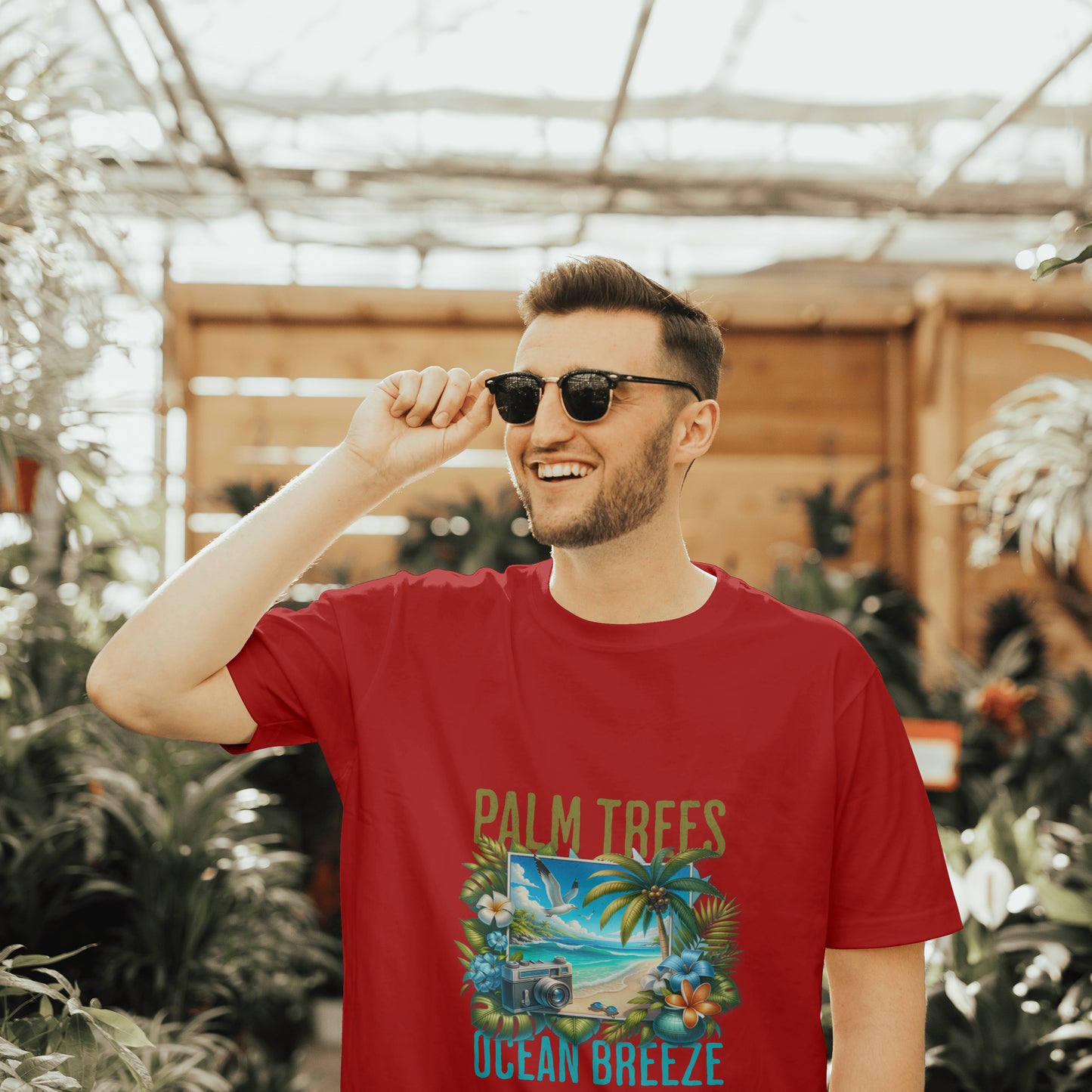 Beach - Light Weight Graphic Regular Fit T-Shirt For Men