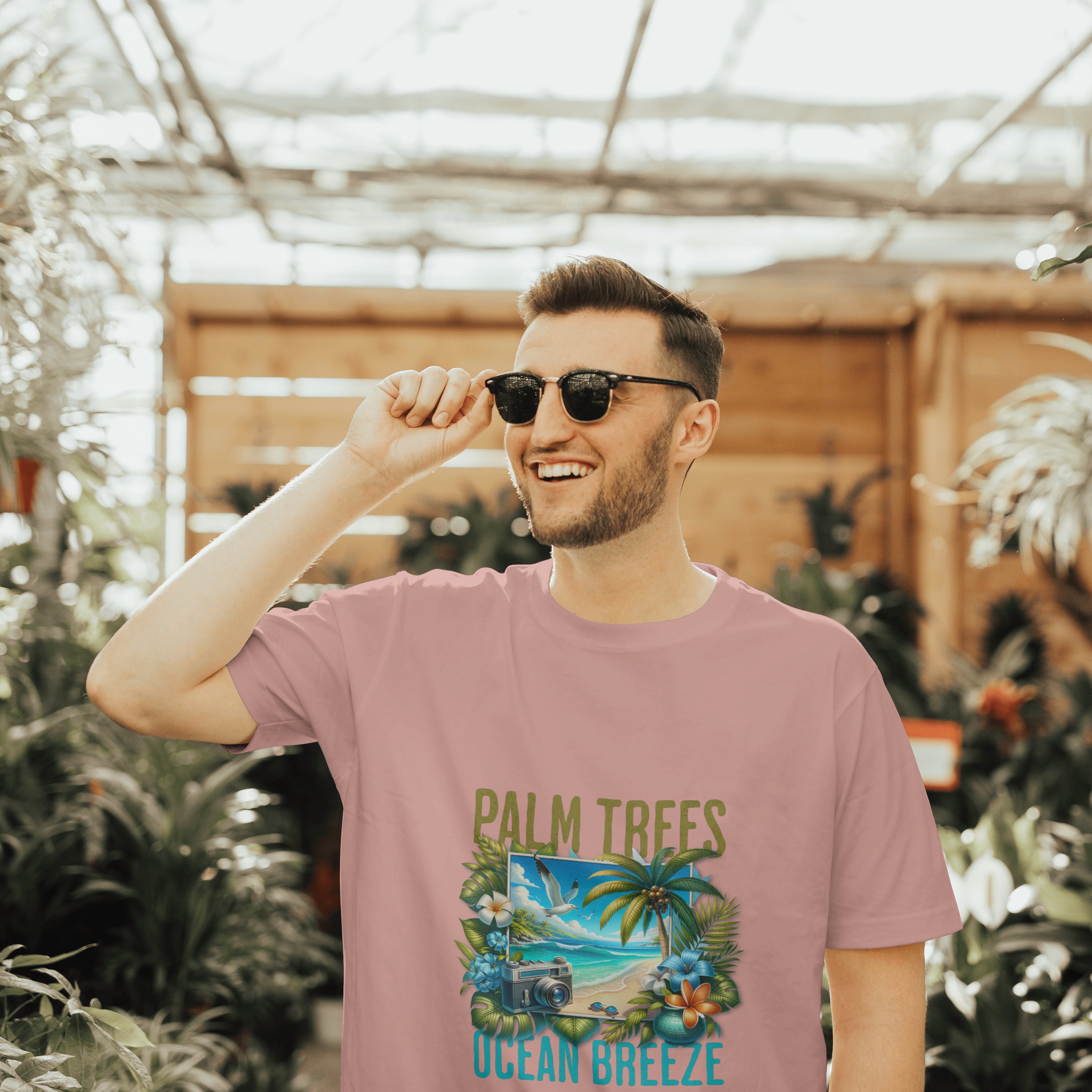 Beach - Light Weight Graphic Regular Fit T-Shirt For Men