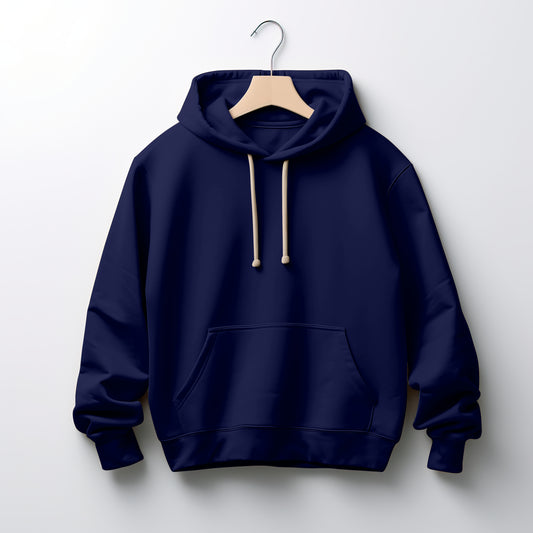 Women Classic Navy Blue Hoodie : For Your Every Mood