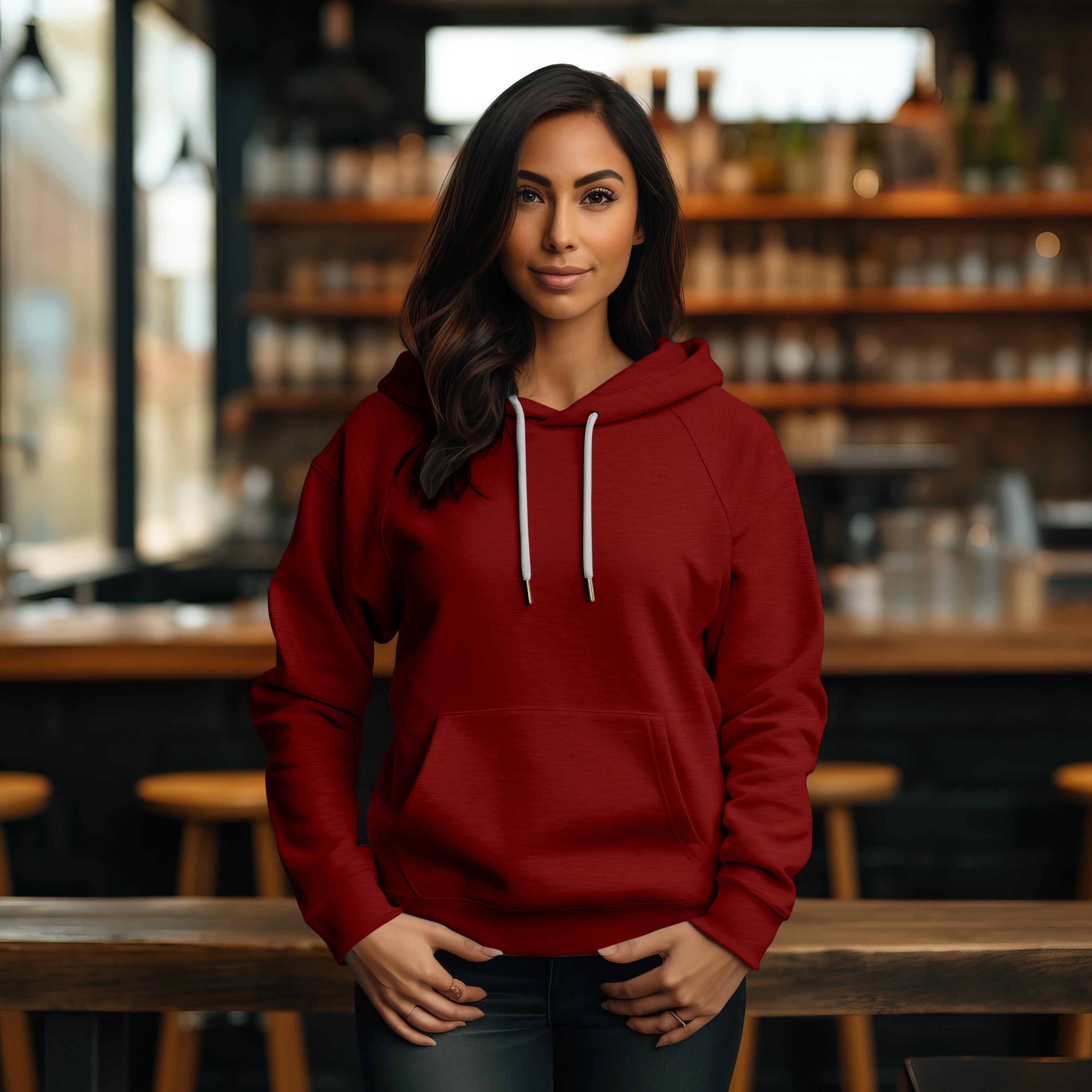 Women Classic Red Hoodie : For Your Every Mood