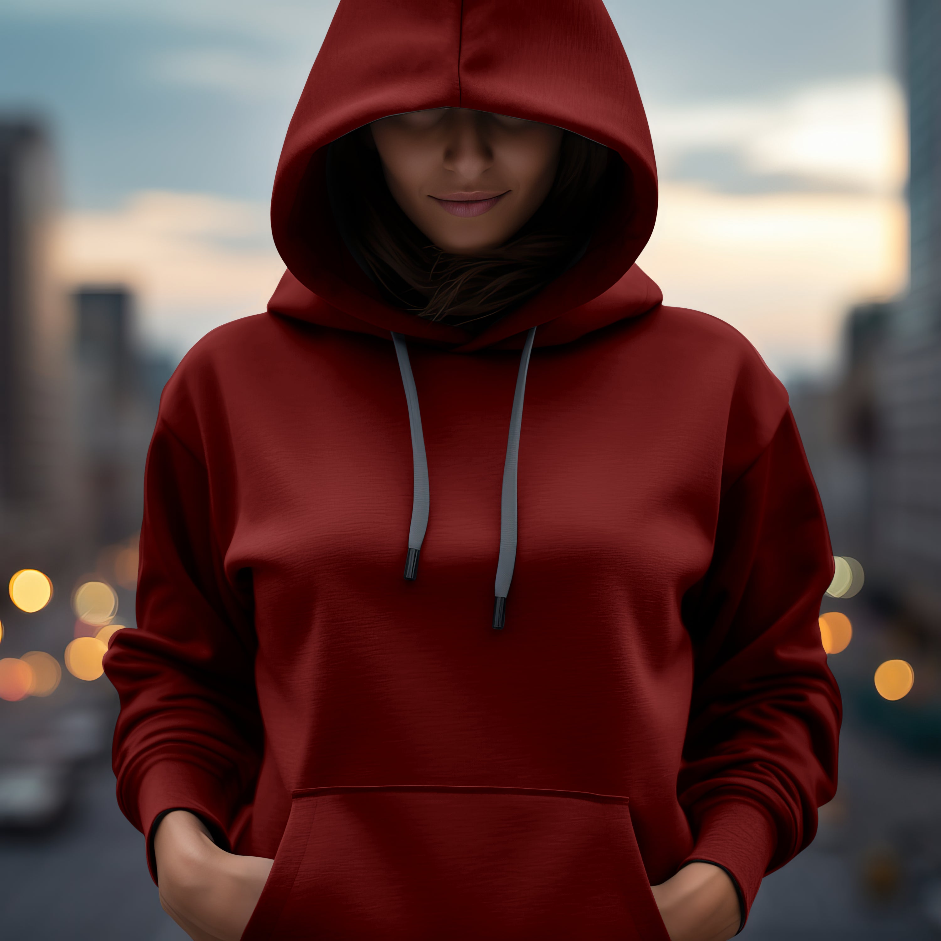 Women Classic Red Hoodie : For Your Every Mood