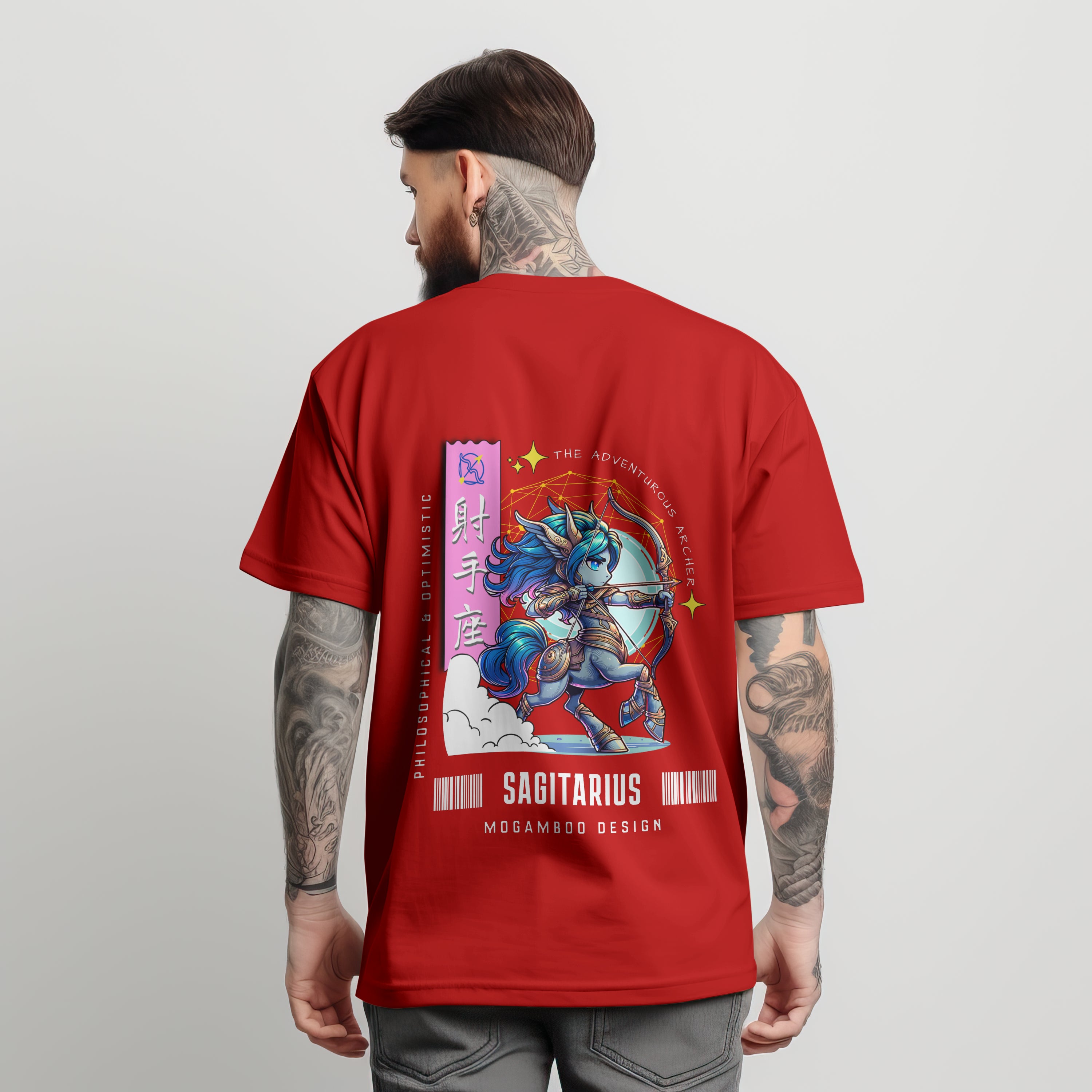 Sagittarius Zodiac Tee : Oversized T-Shirt for Men