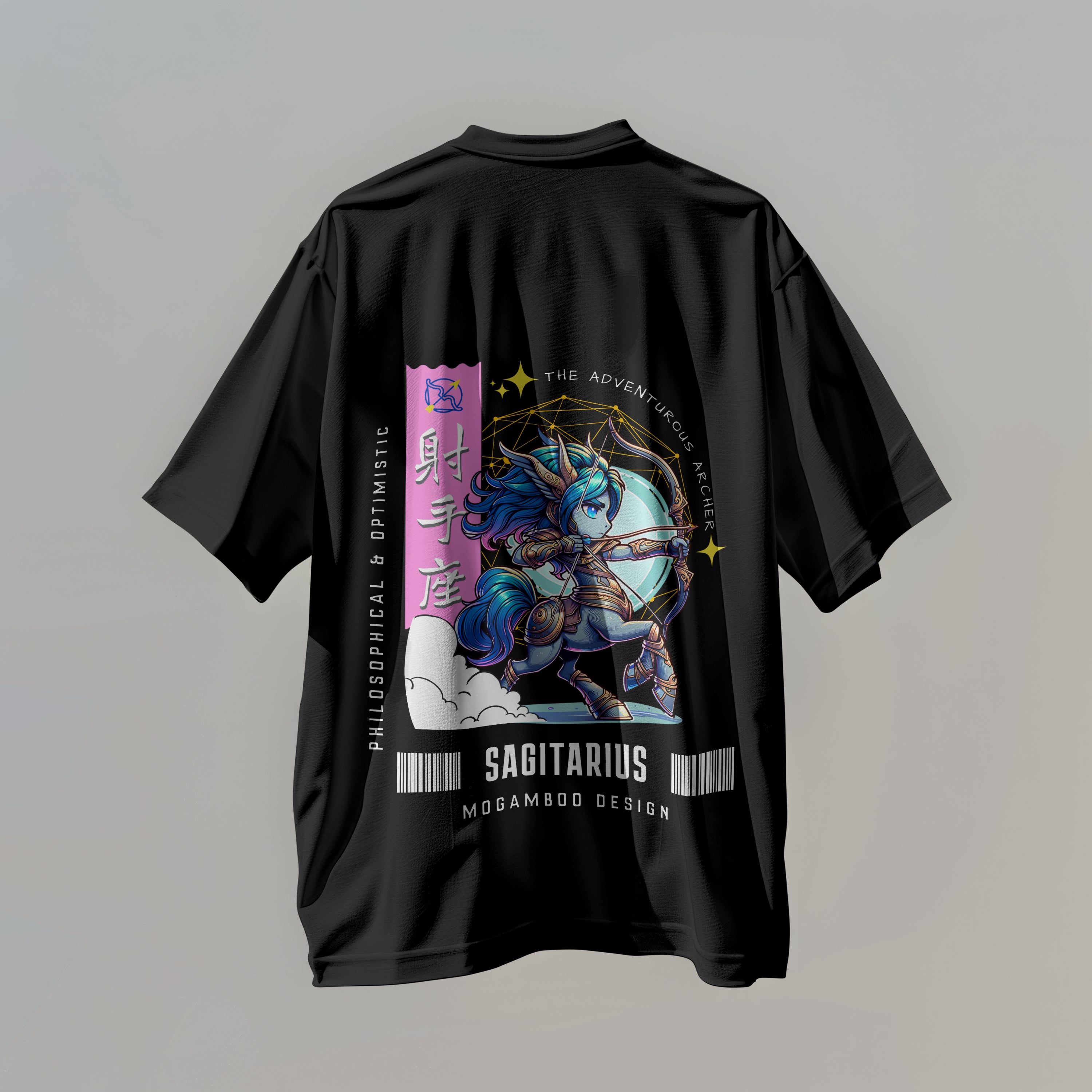 Sagittarius Zodiac Tee : Oversized T-Shirt for Men