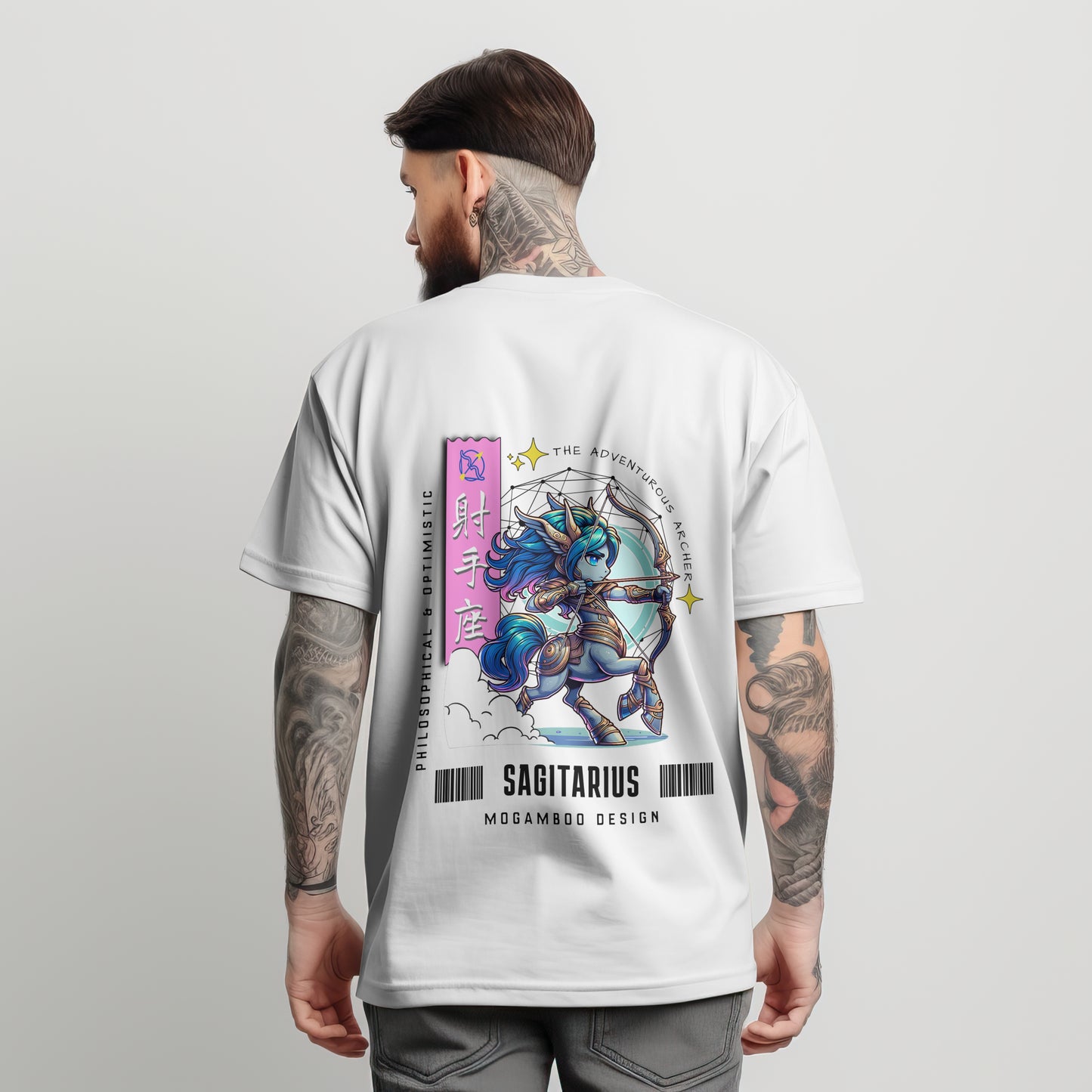 Sagittarius Zodiac Tee : Oversized T-Shirt for Men