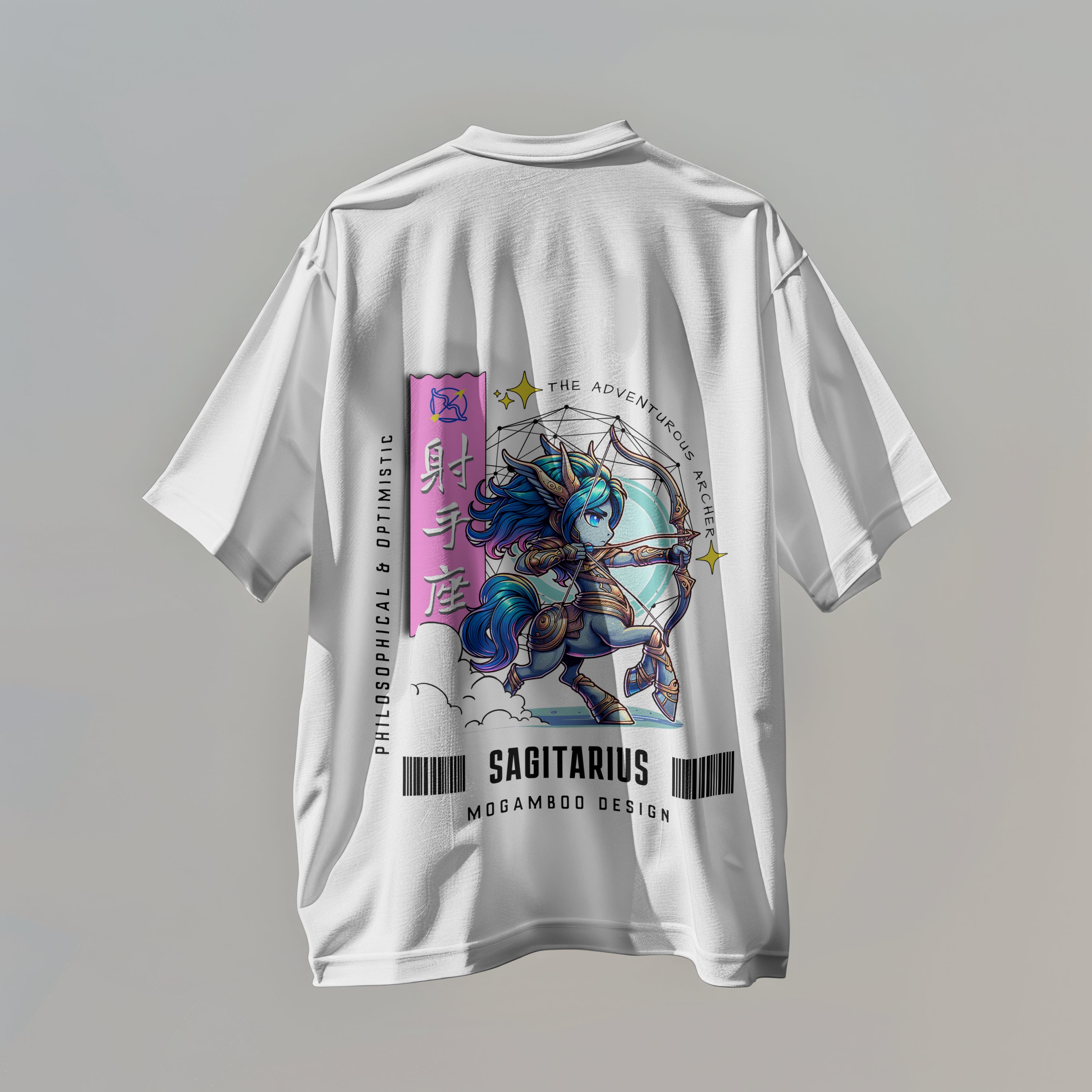 Sagittarius Zodiac Tee : Oversized T-Shirt for Men