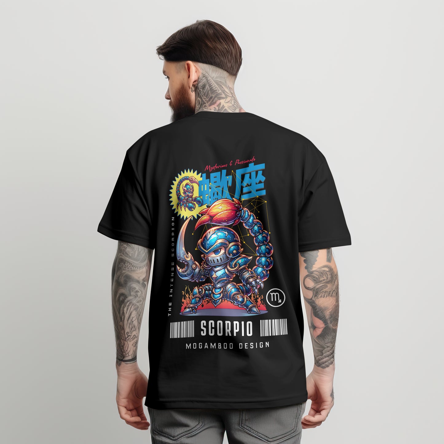 Scorpio Zodiac Tee : Oversized T-Shirt for Men