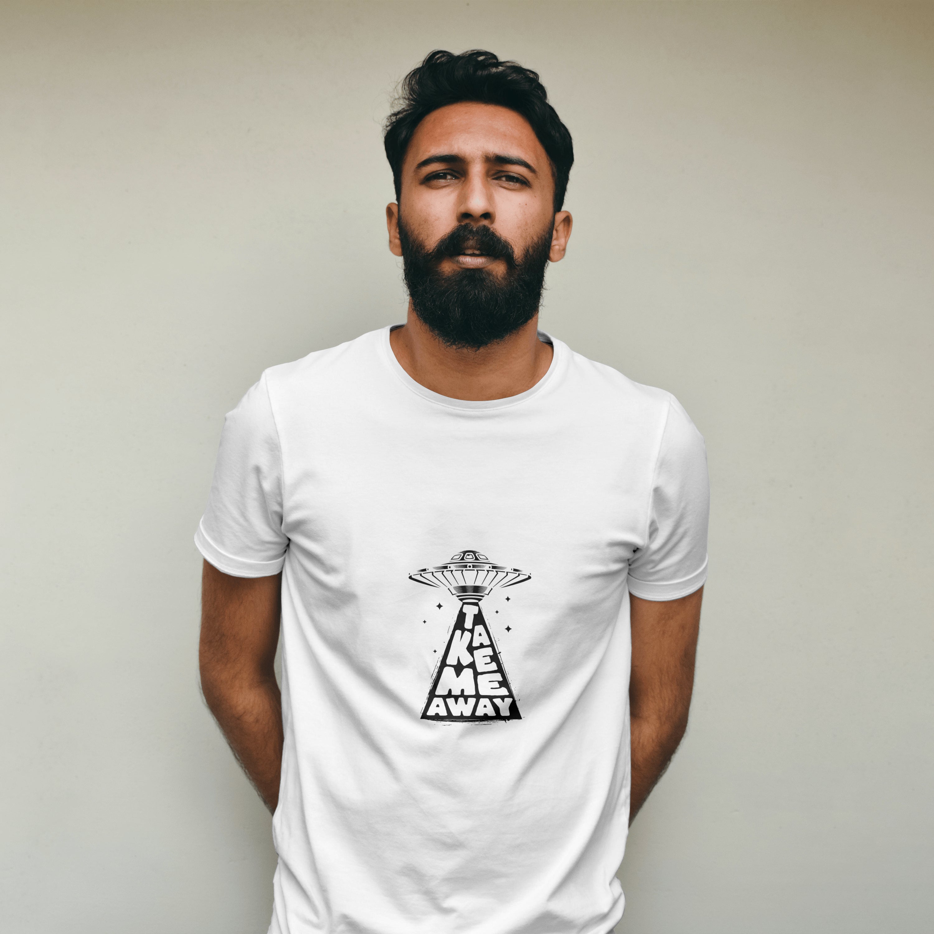 UFO - Light Weight Graphic Regular Fit T-Shirt For Men