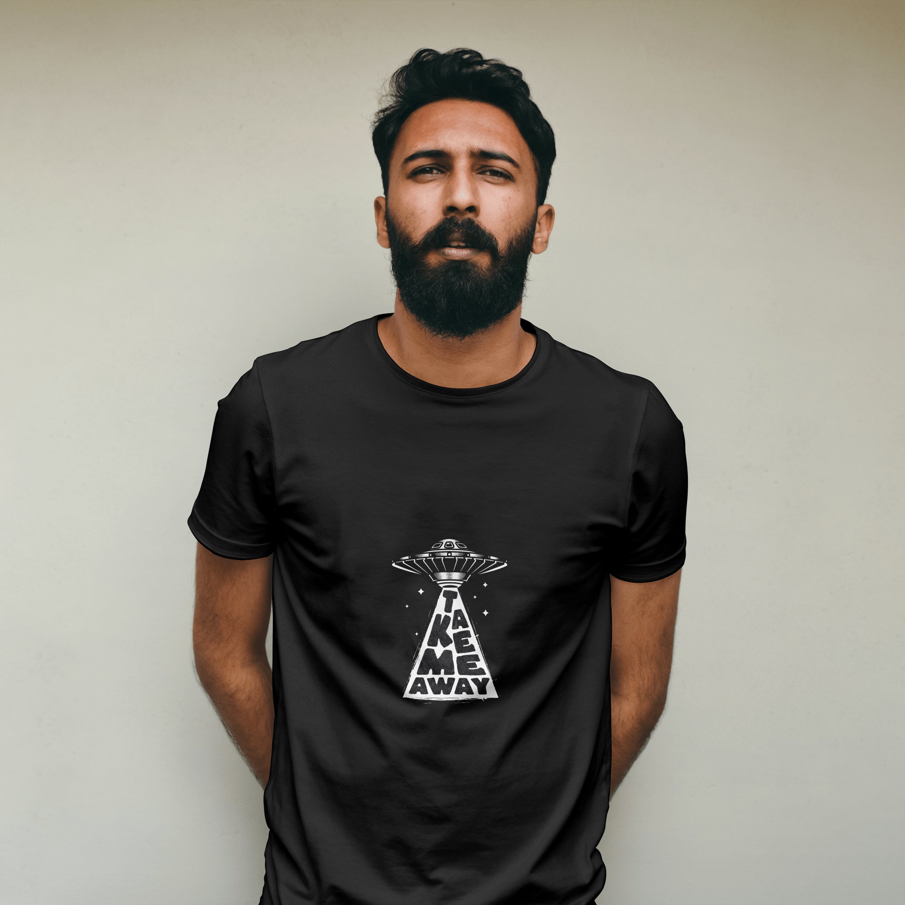 UFO - Light Weight Graphic Regular Fit T-Shirt For Men