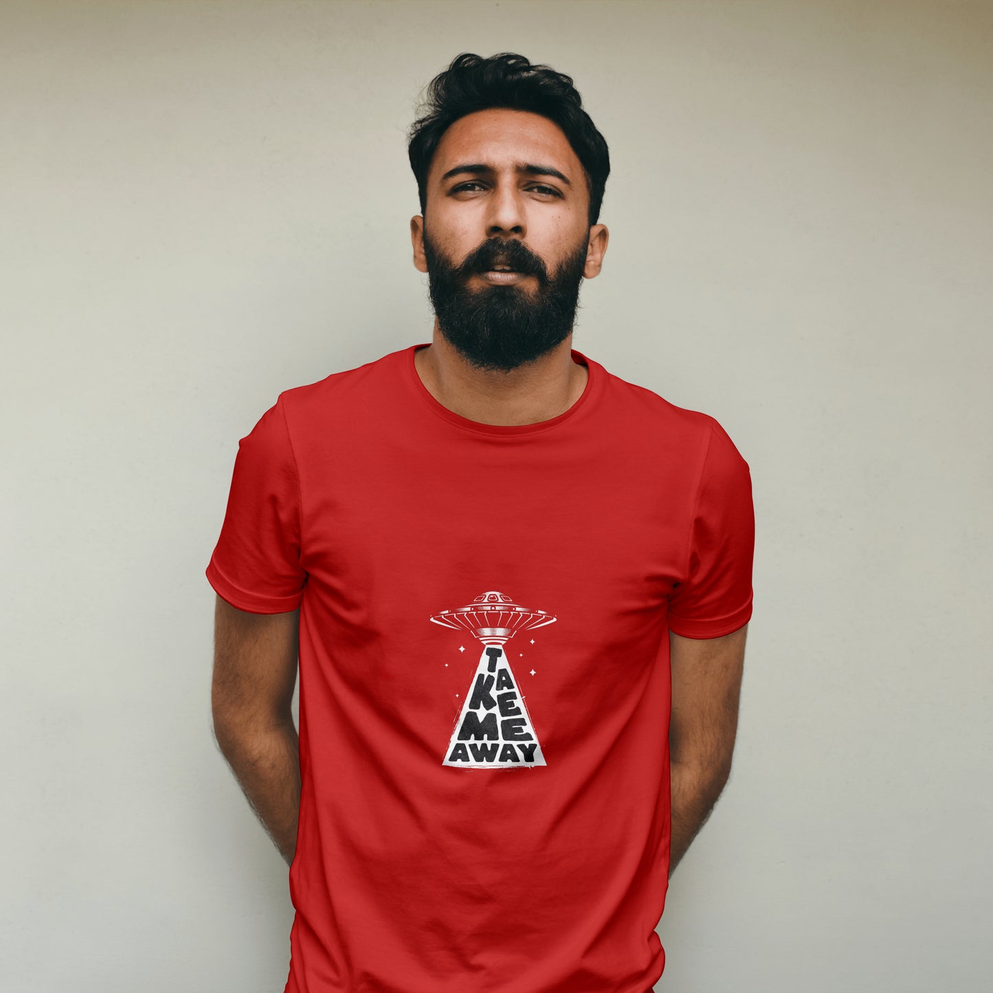 UFO - Light Weight Graphic Regular Fit T-Shirt For Men
