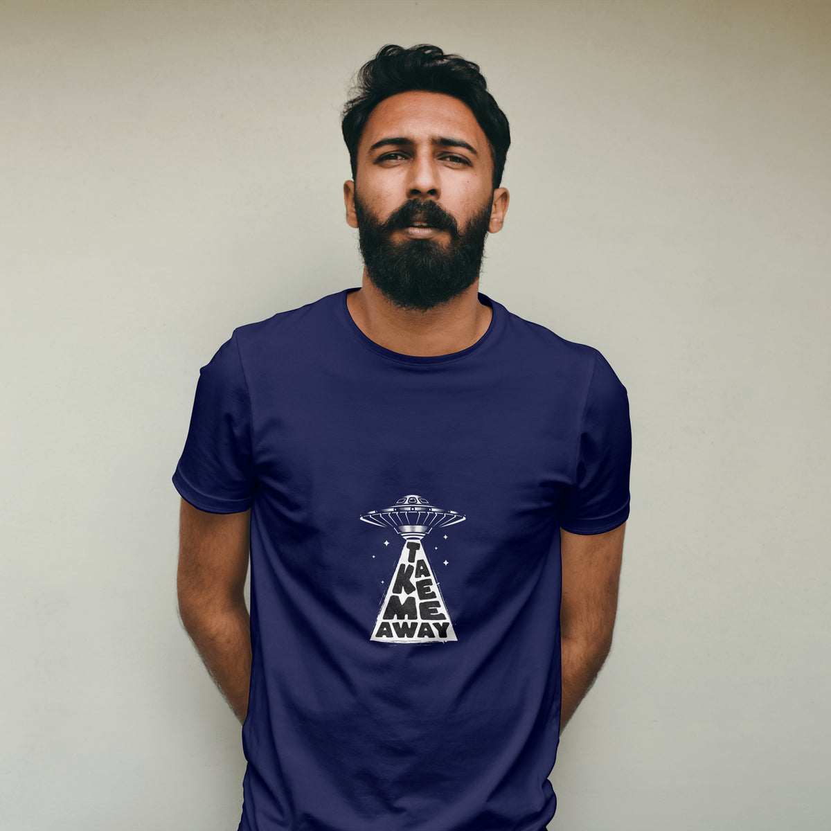 UFO - Light Weight Graphic Regular Fit T-Shirt For Men