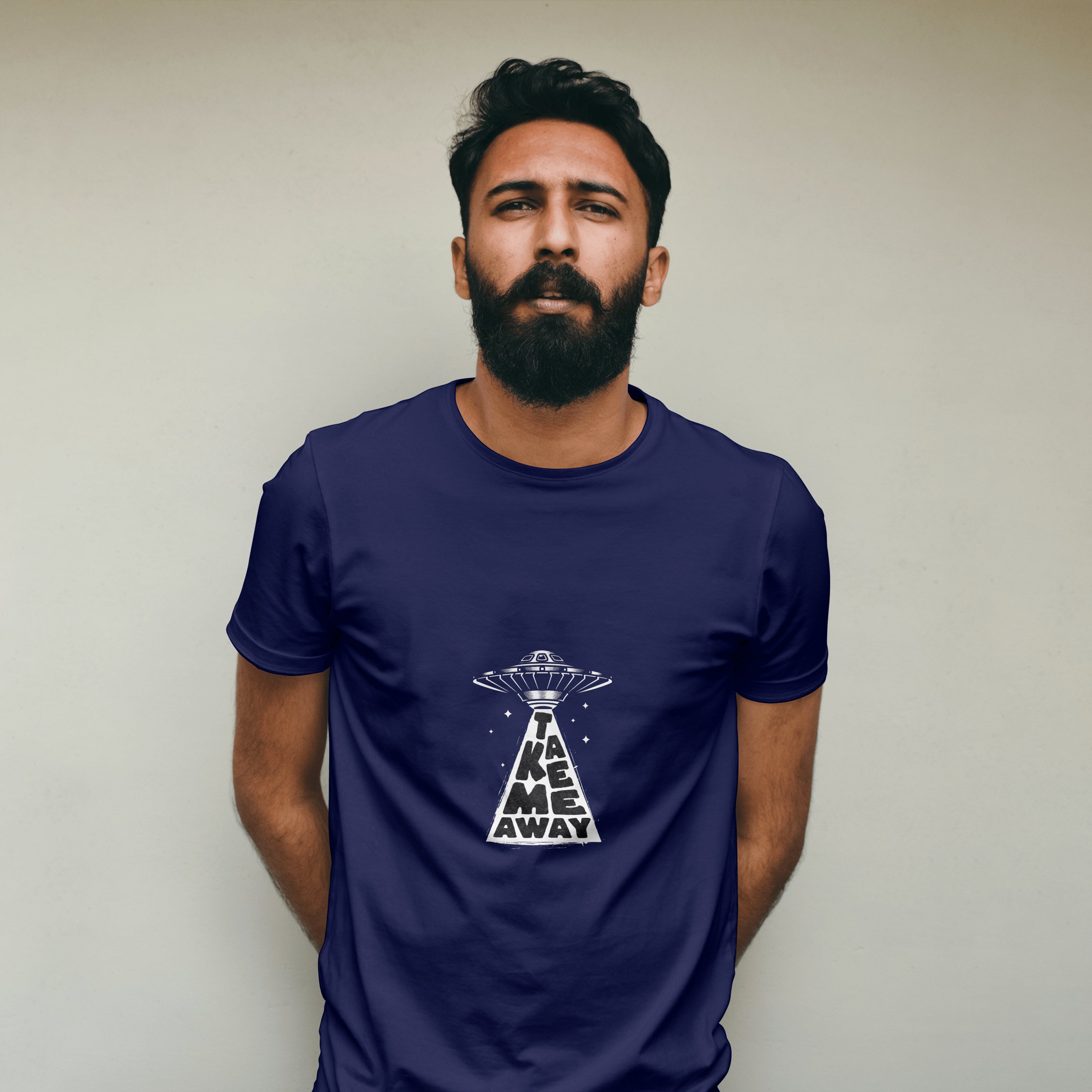 UFO - Light Weight Graphic Regular Fit T-Shirt For Men