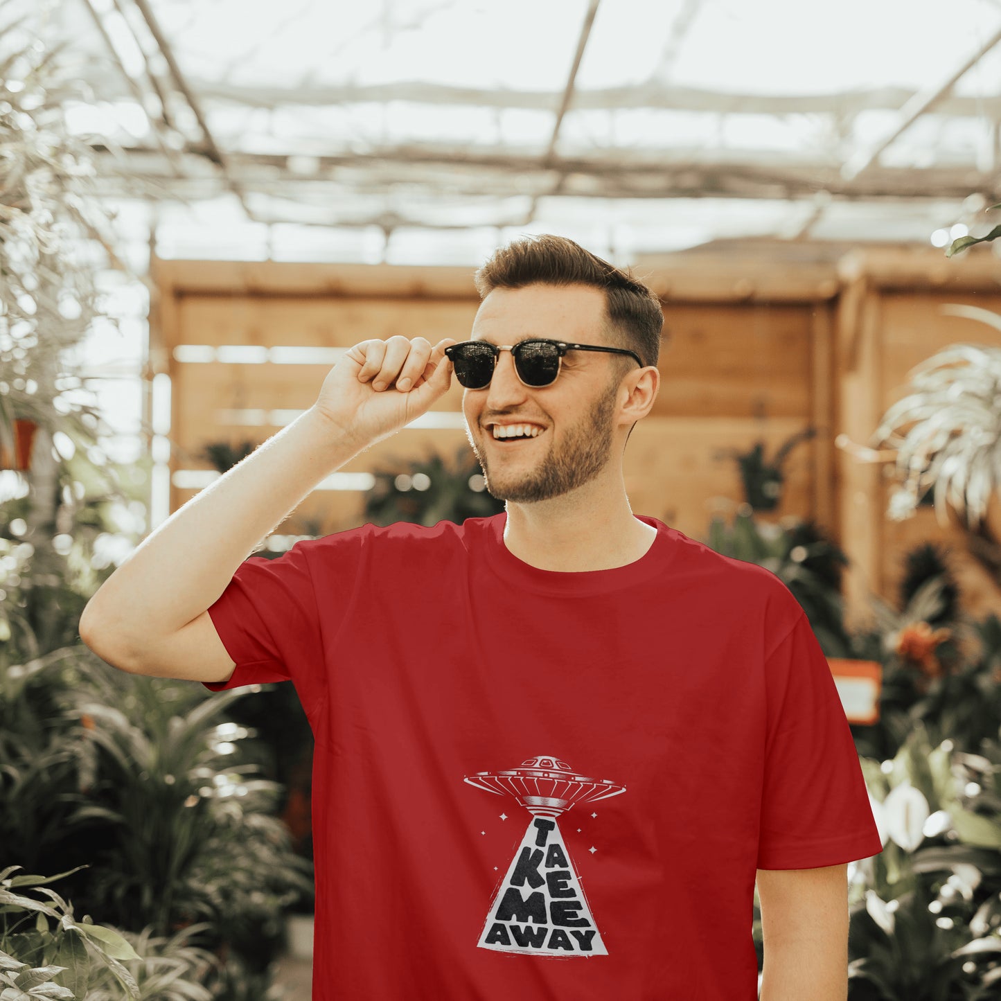 UFO - Light Weight Graphic Regular Fit T-Shirt For Men