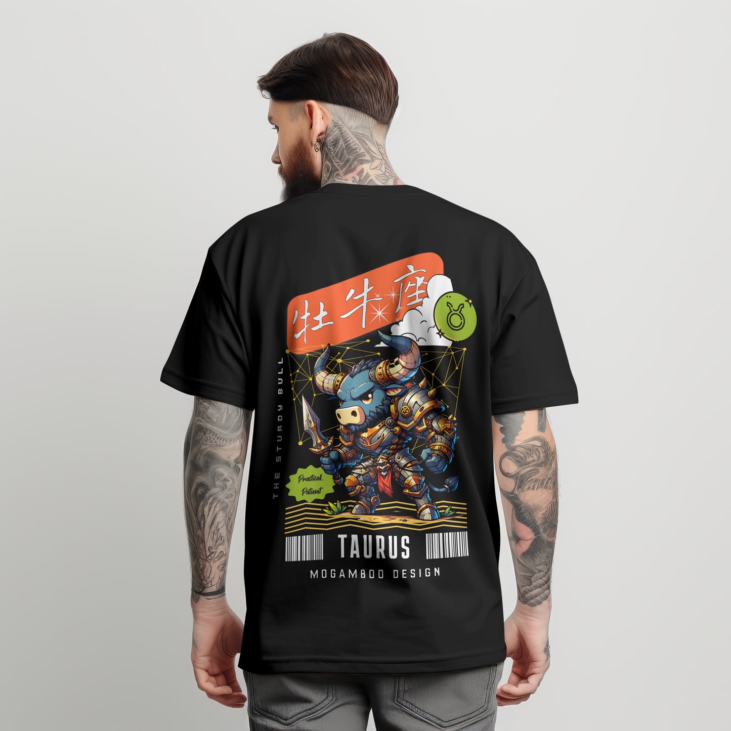 Taurus Zodiac Tee : Oversized T-Shirt for Men