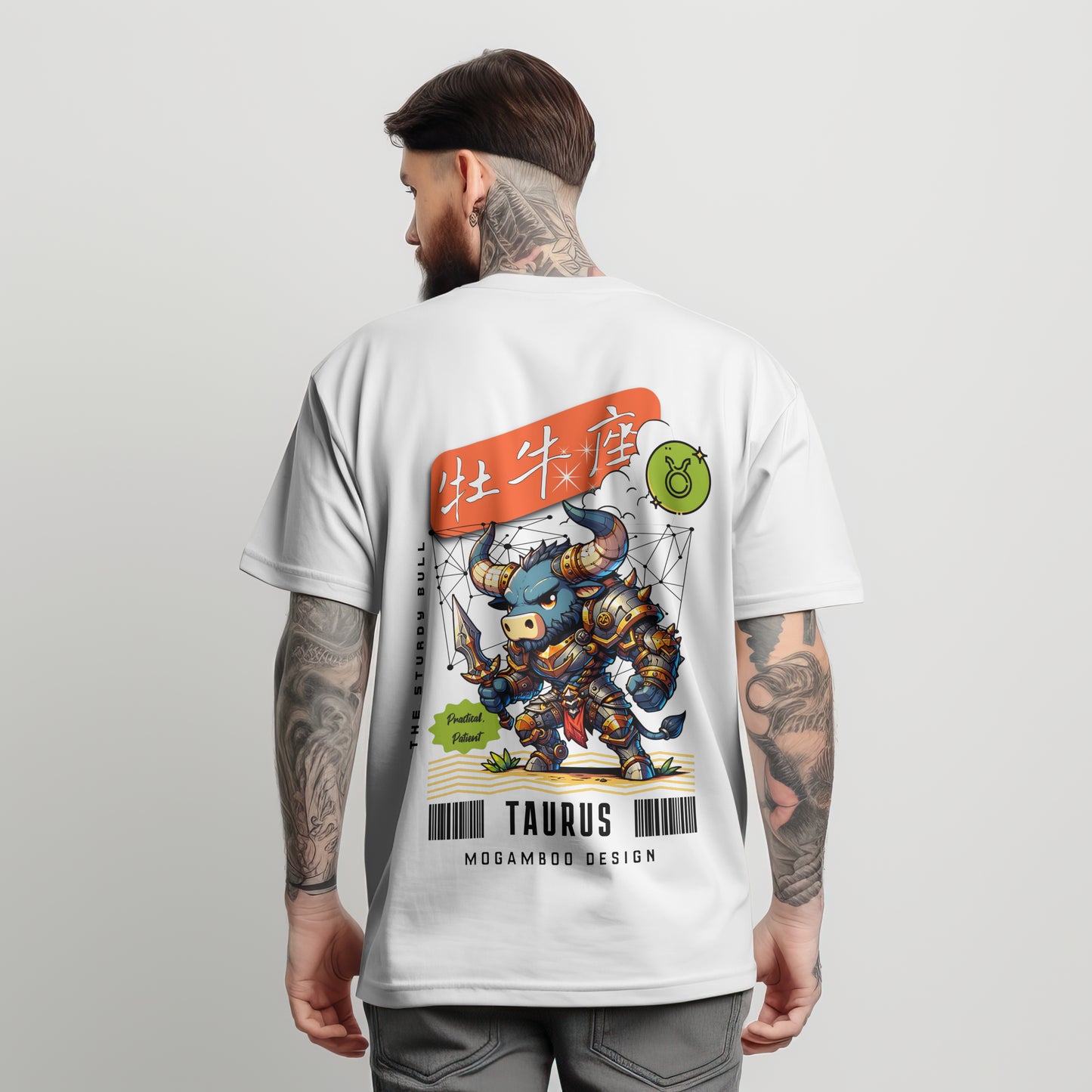 Taurus Zodiac Tee : Oversized T-Shirt for Men