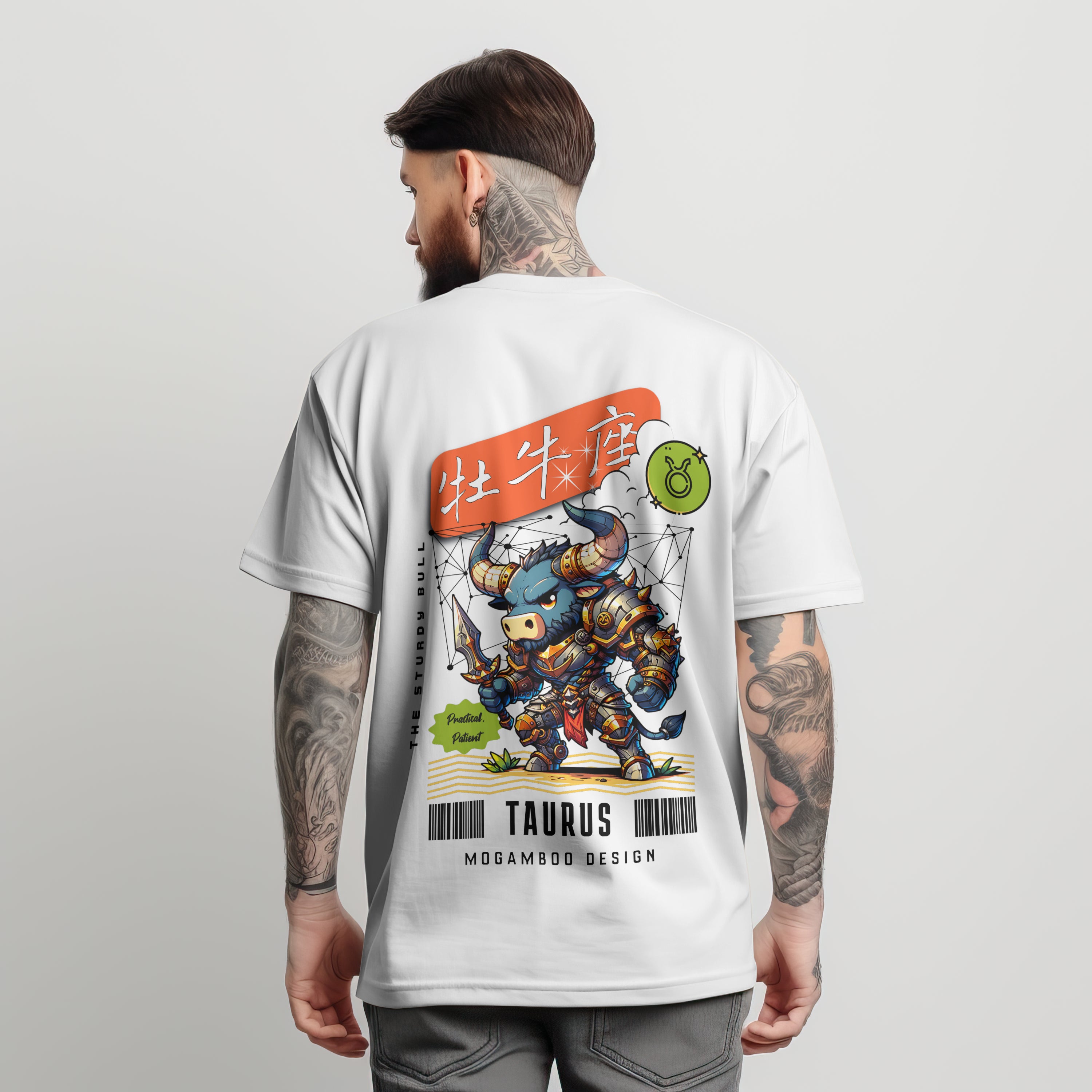 Taurus Zodiac Tee : Oversized T-Shirt for Men