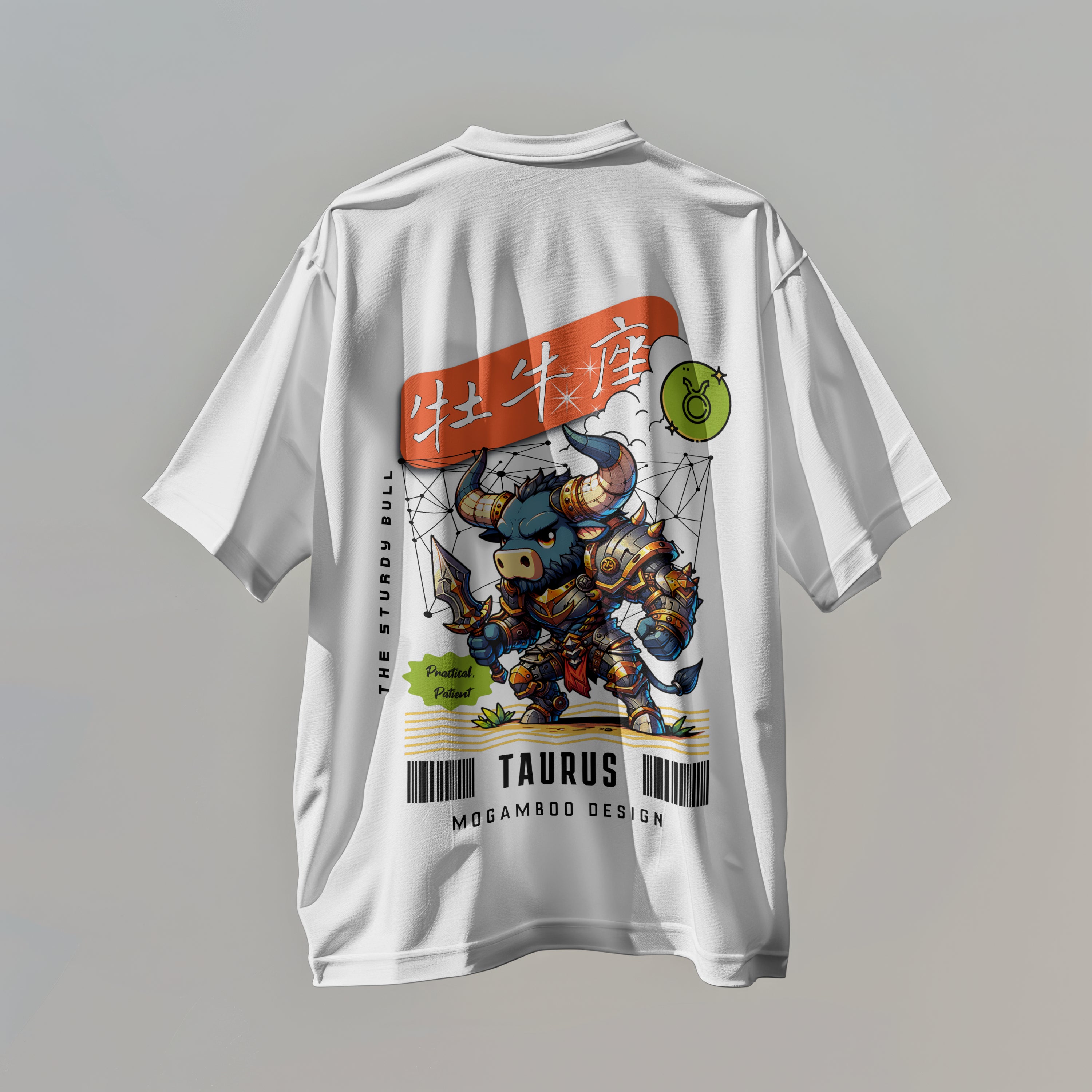 Taurus Zodiac Tee : Oversized T-Shirt for Men