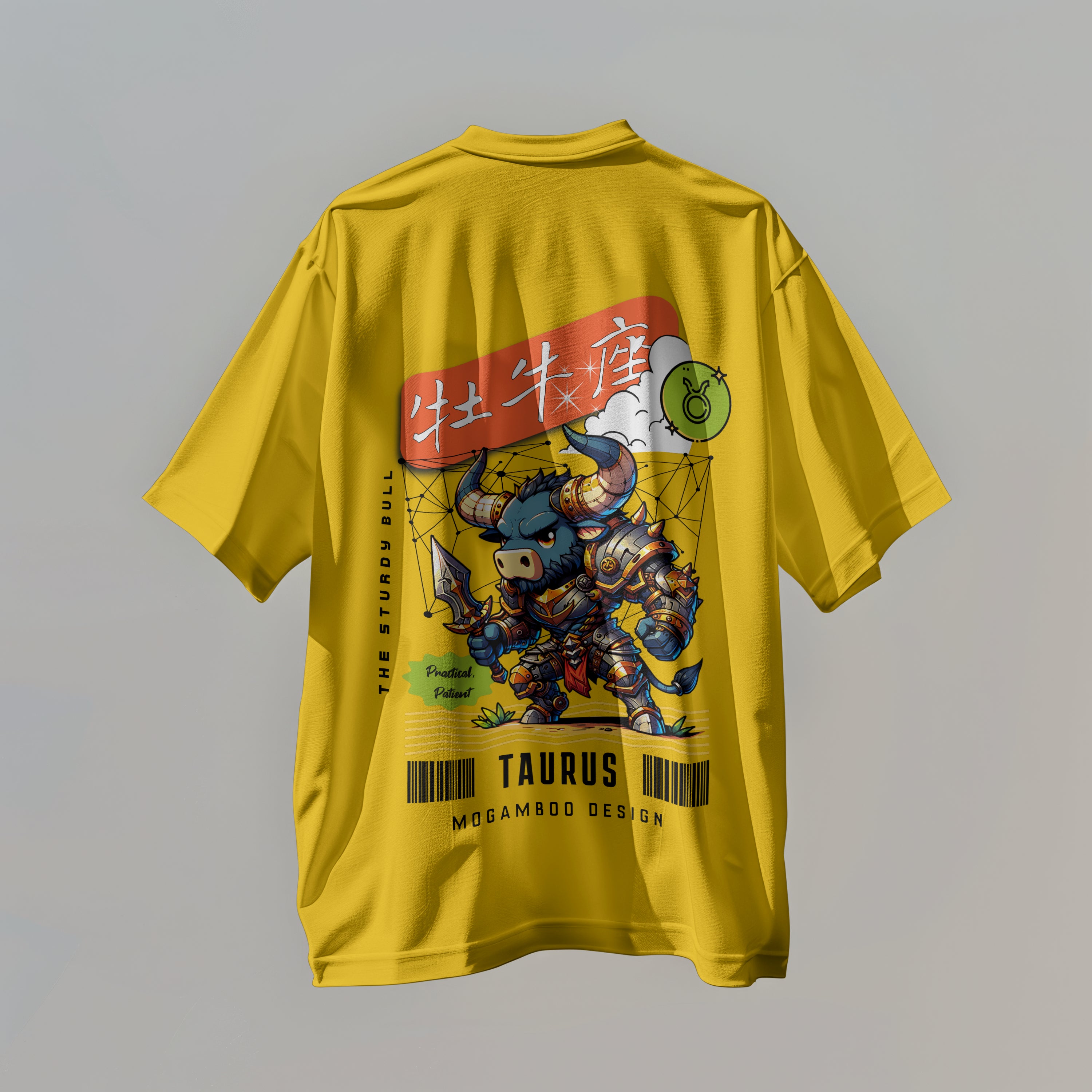 Taurus Zodiac Tee : Oversized T-Shirt for Men