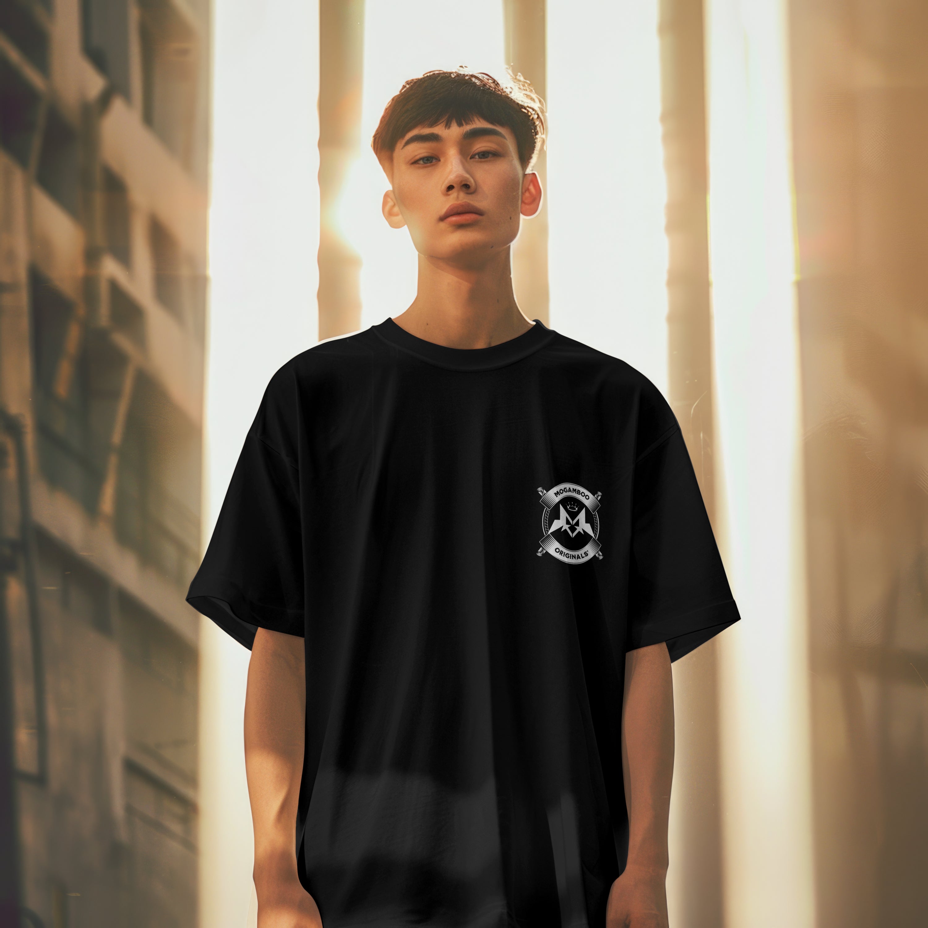 Mogamboo Stamp : Unisex Limited Edition Graphic Printed Oversized T- Shirt