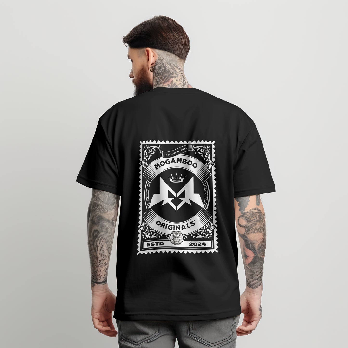 Mogamboo Stamp : Unisex Limited Edition Graphic Printed Oversized T- Shirt