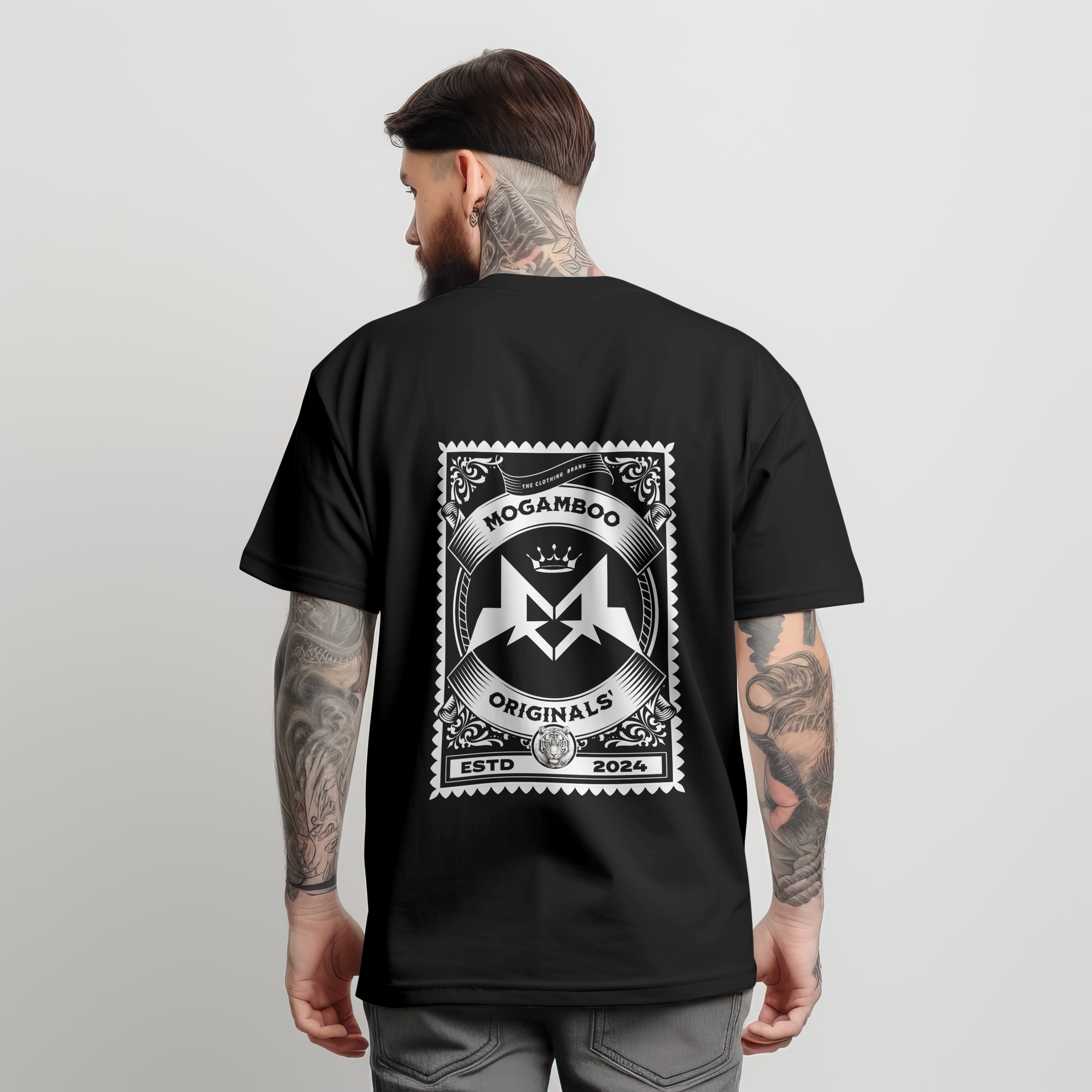 Mogamboo Stamp : Unisex Limited Edition Graphic Printed Oversized T- Shirt