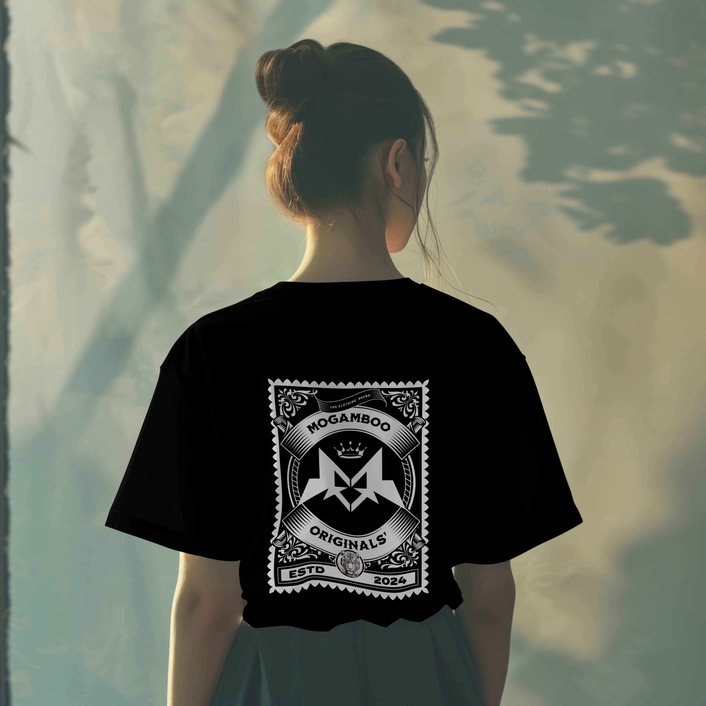 Mogamboo Stamp : Unisex Limited Edition Graphic Printed Oversized T- Shirt